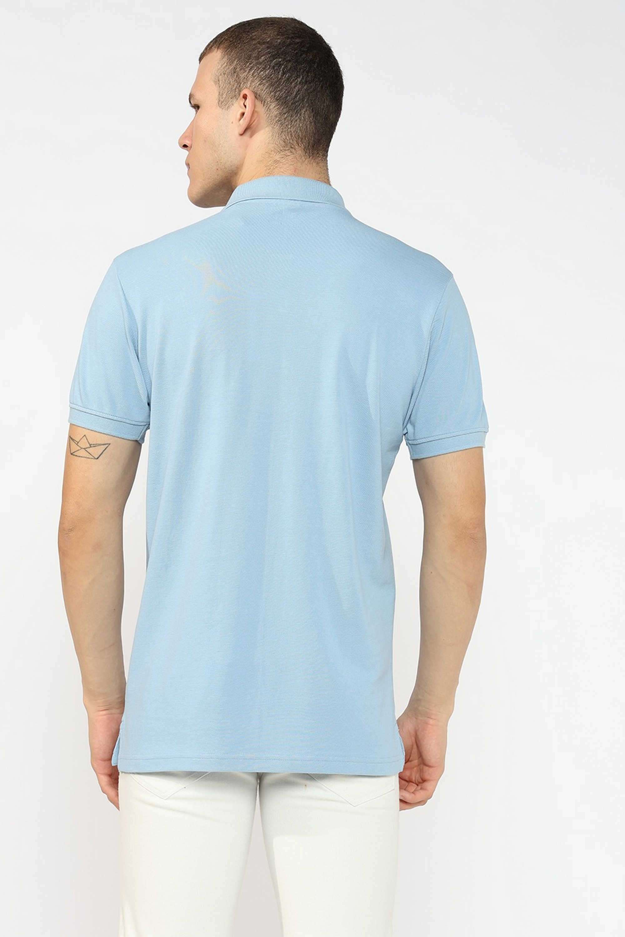 Solid-Cotton-Regular-Fit-Men-Polo-T-Shirt