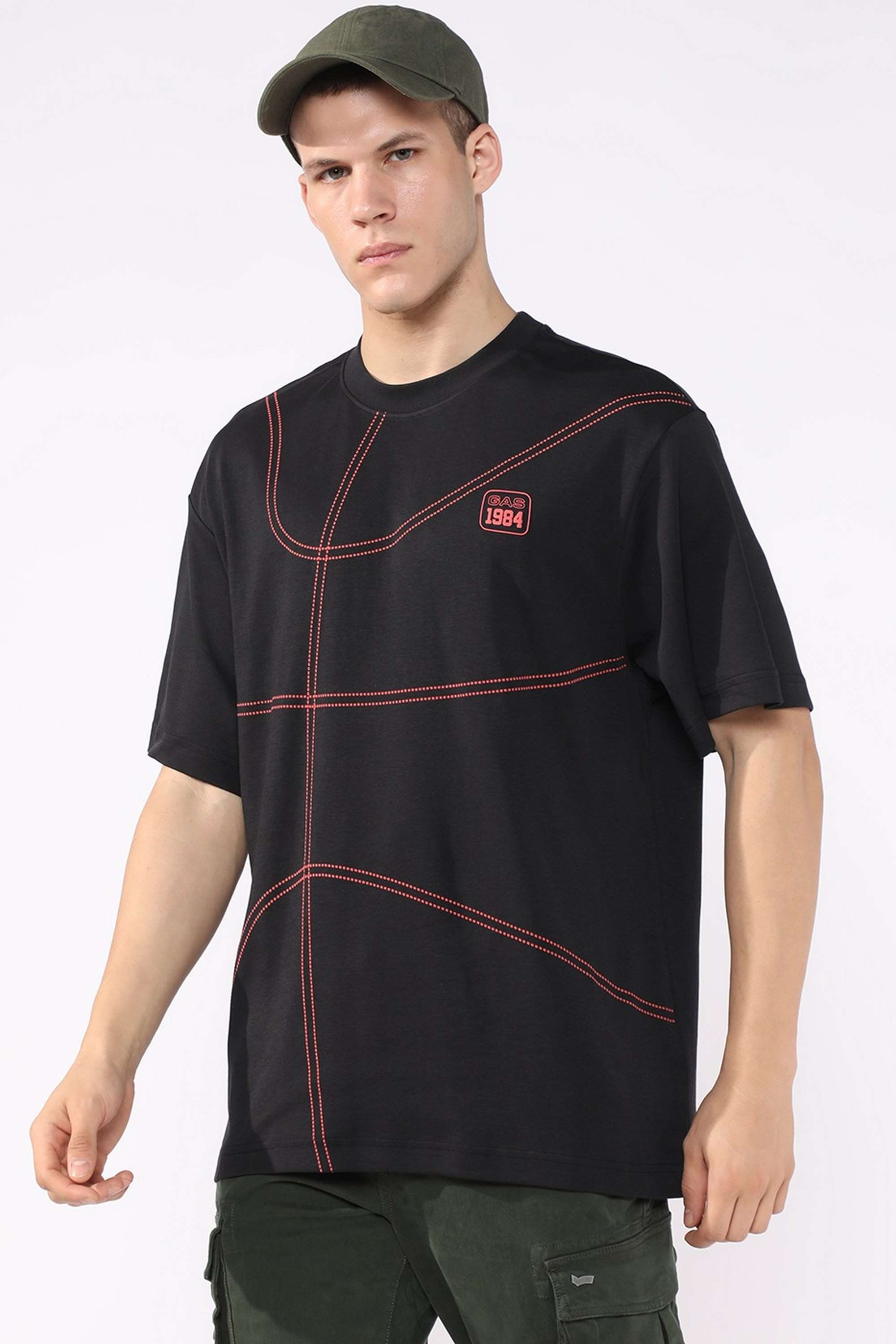 Solid-Cotton-Henley-Men-s-T-Shirt