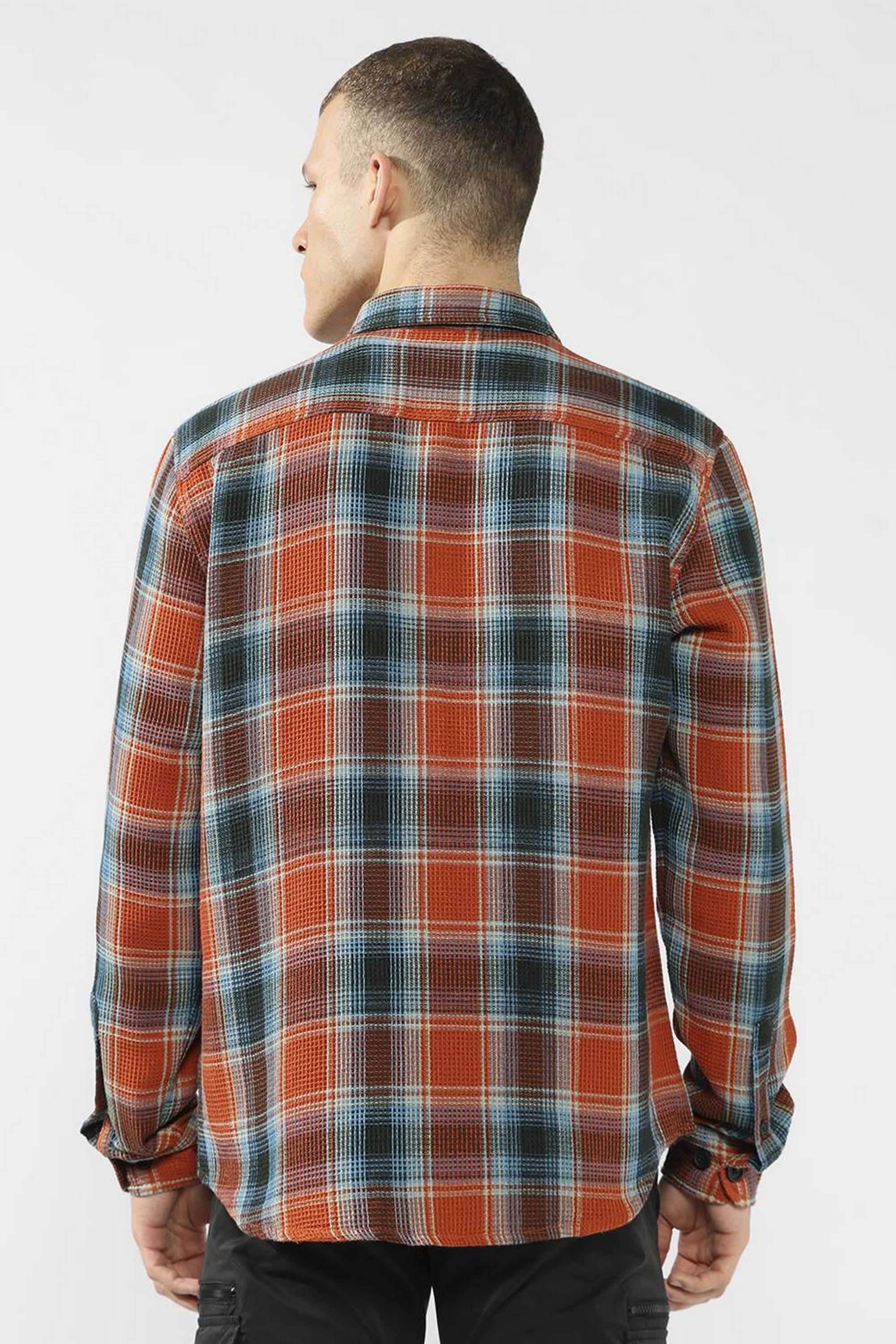 Checks-Polyester-Cotton-Regular-Fit-Men-s-Casual-Shirt