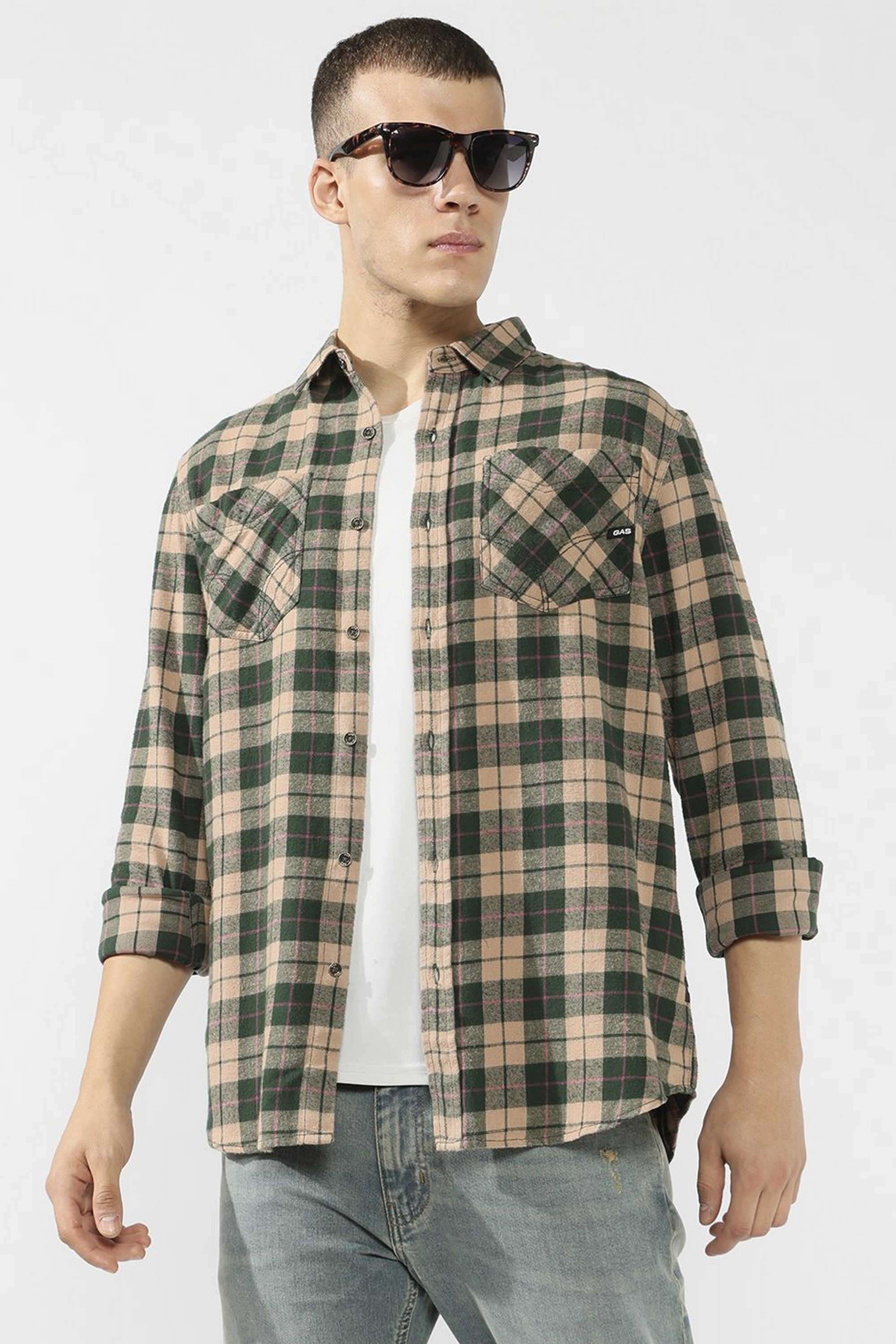 Checks-Cotton-Regular-Fit-Men-s-Casual-Shirt