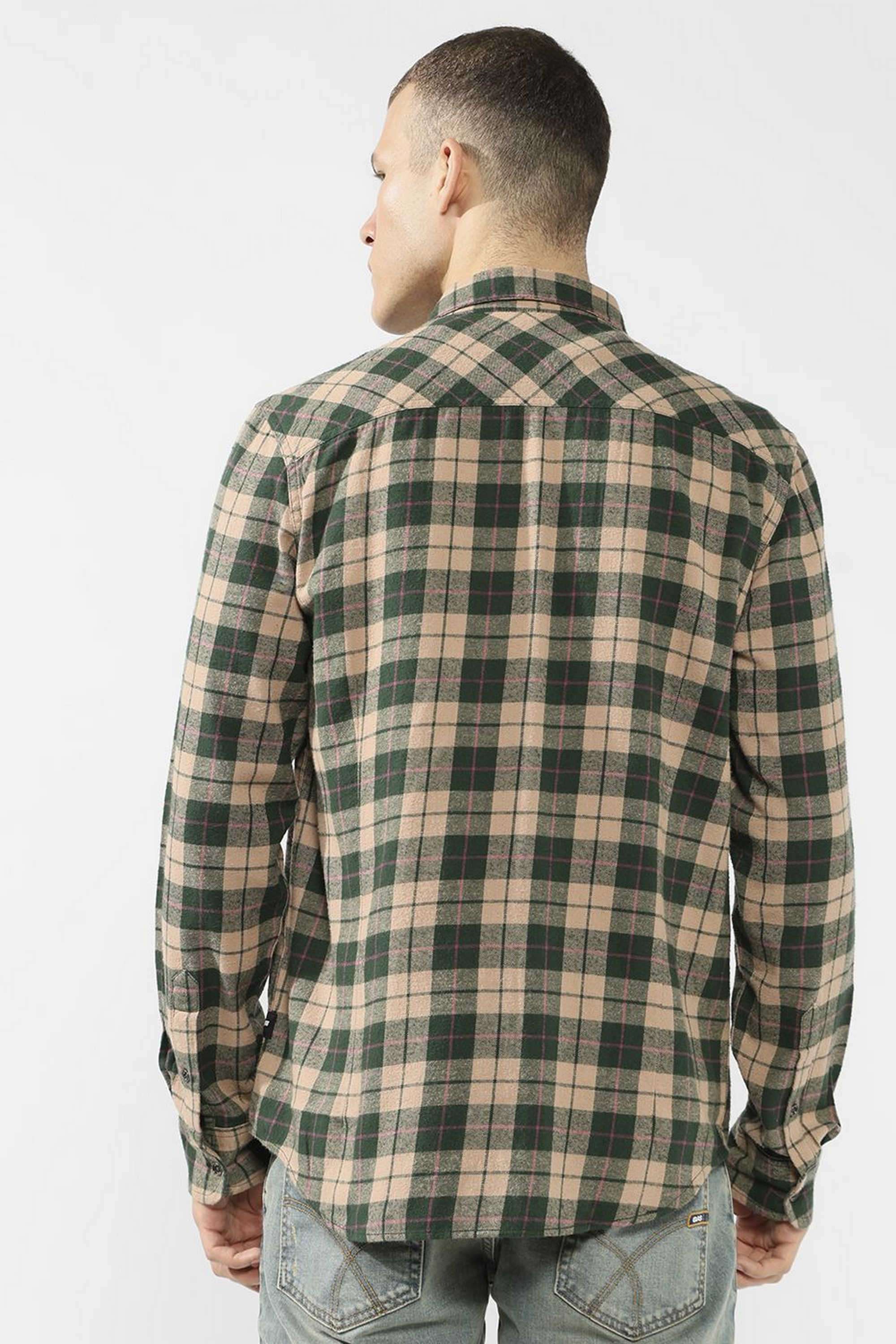 Checks-Cotton-Regular-Fit-Men-s-Casual-Shirt