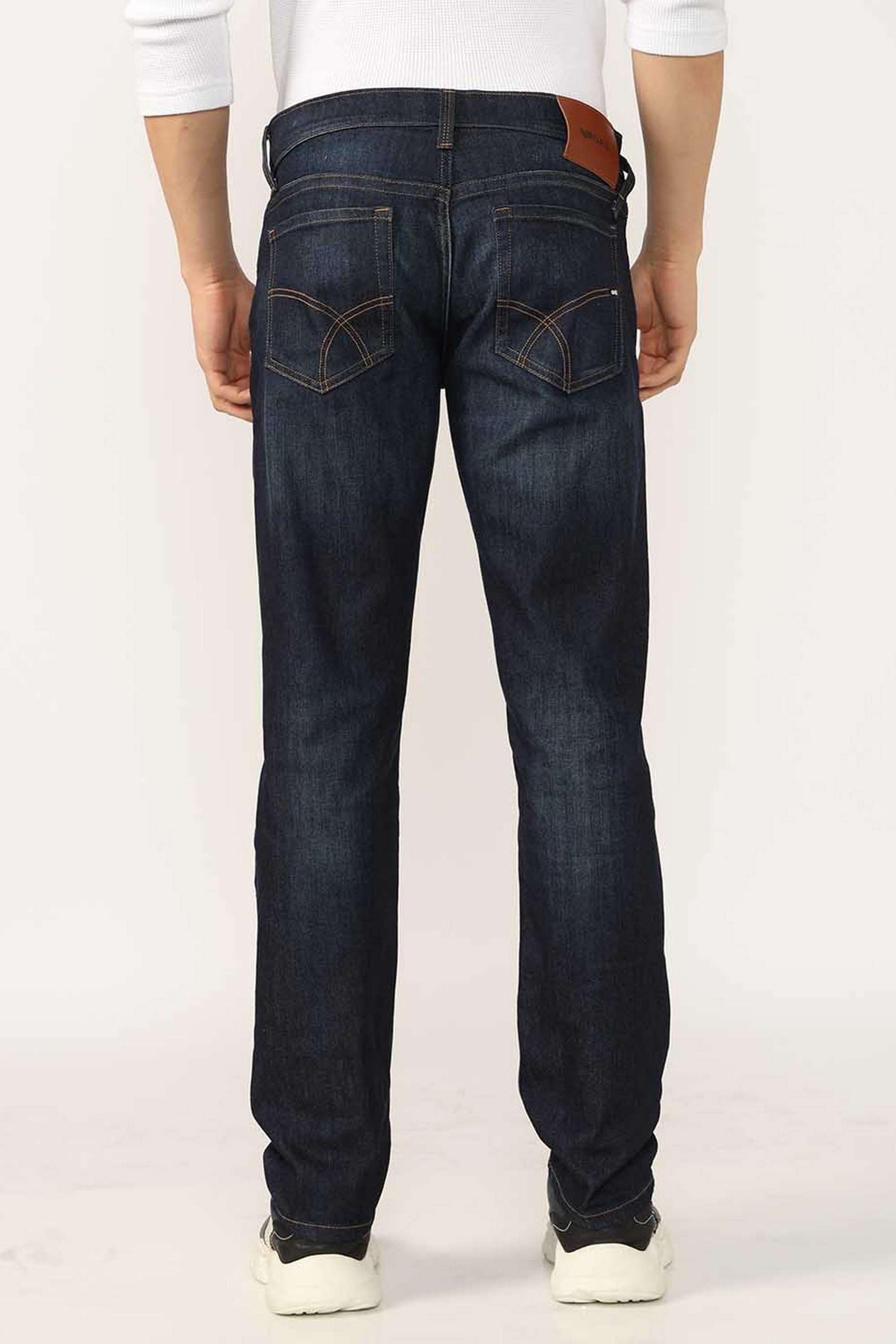 Solid-Cotton-Blend-Straight-Fit-Men-s-Jeans