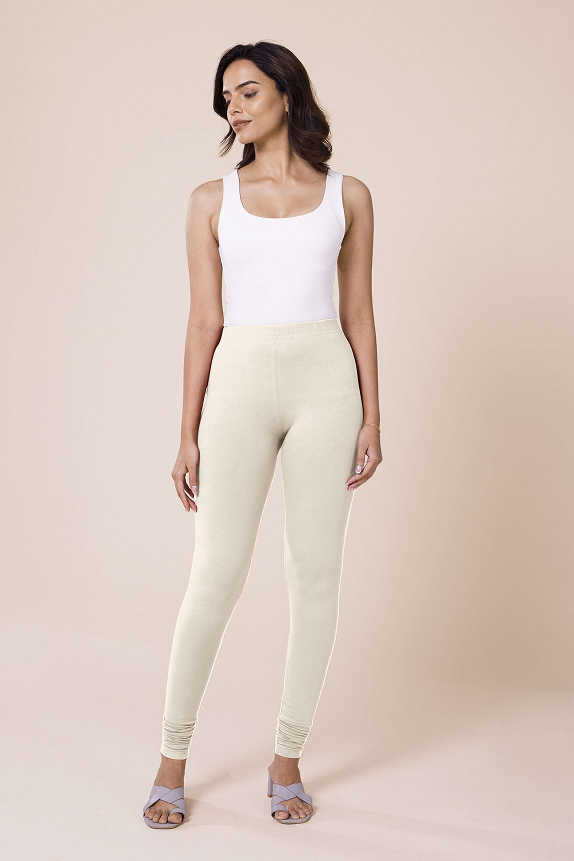 Solid-Ankle-Length-Cotton-Women-s-Leggings