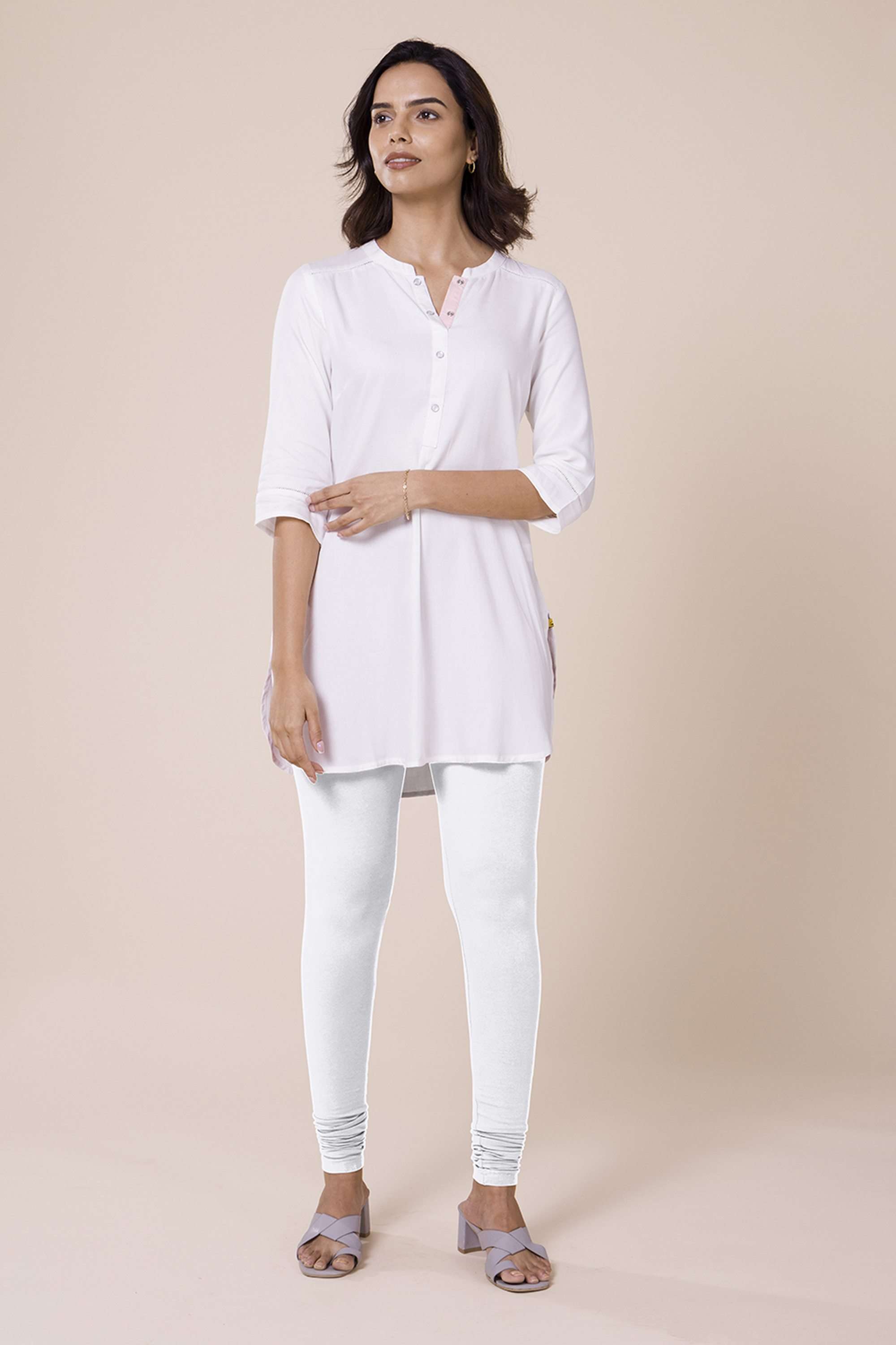 Solid-Ankle-Length-Cotton-Women-s-Leggings
