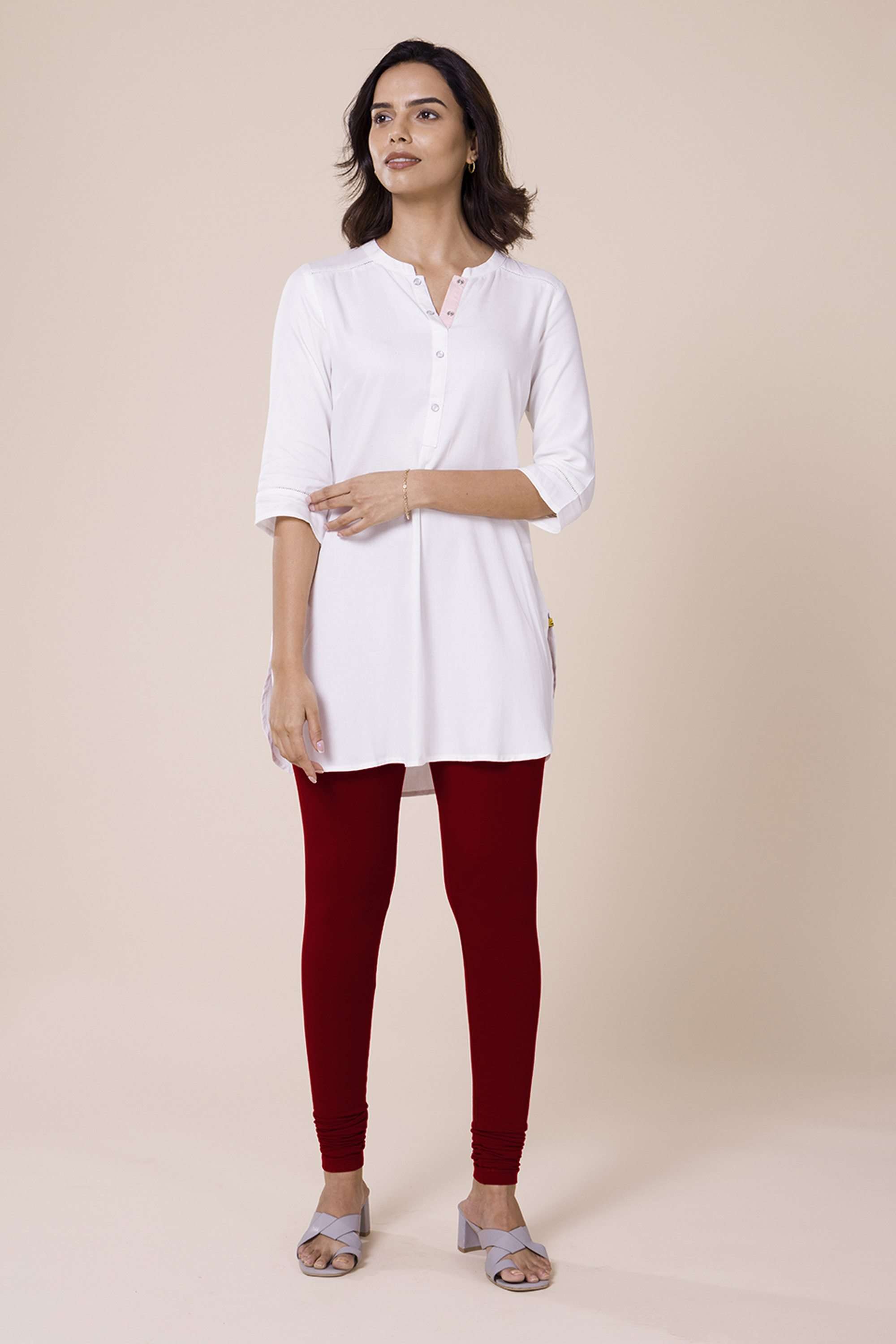 Solid-Ankle-Length-Cotton-Women-s-Churidars