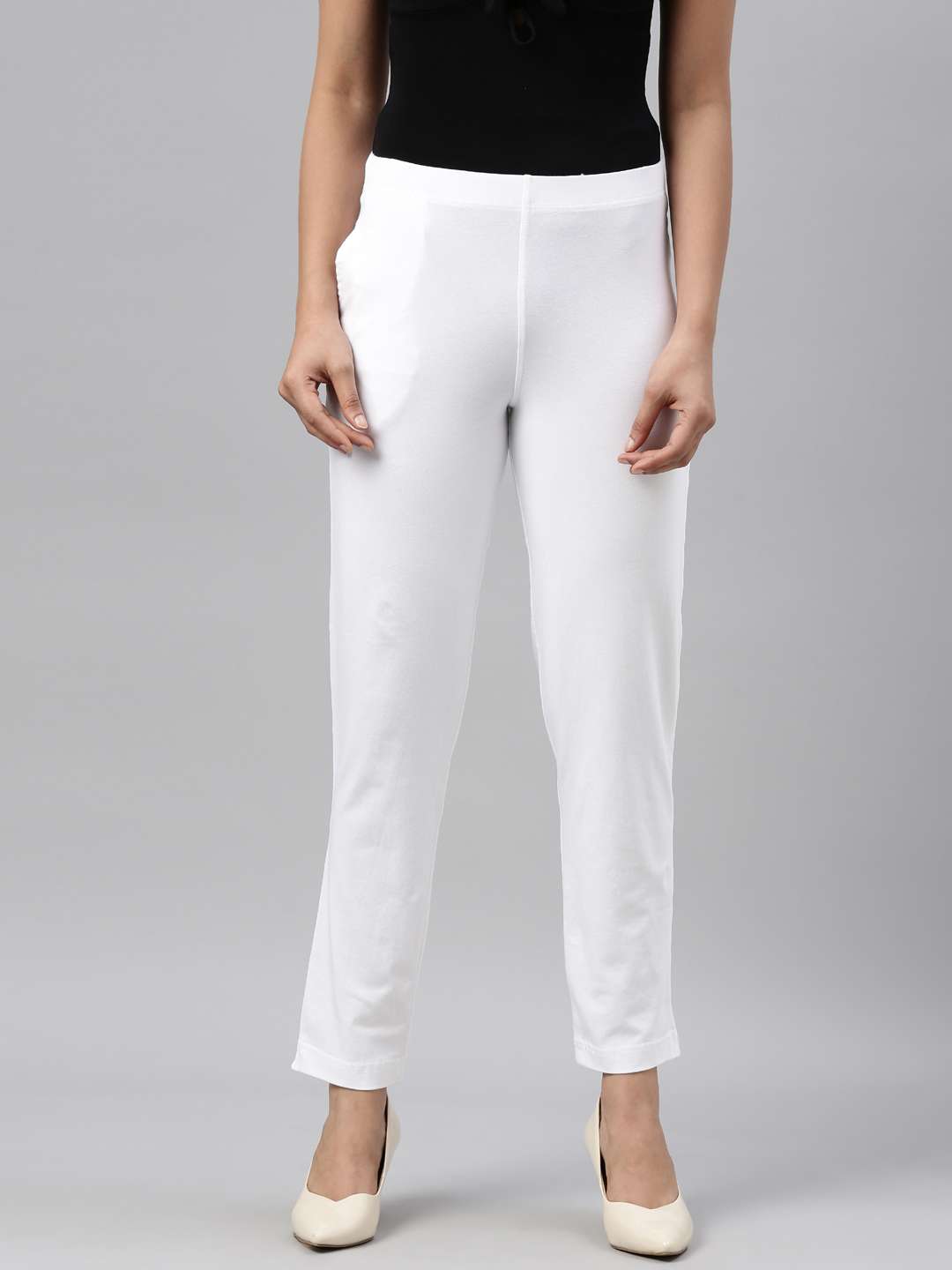 Solid-Cotton-Women-Pants