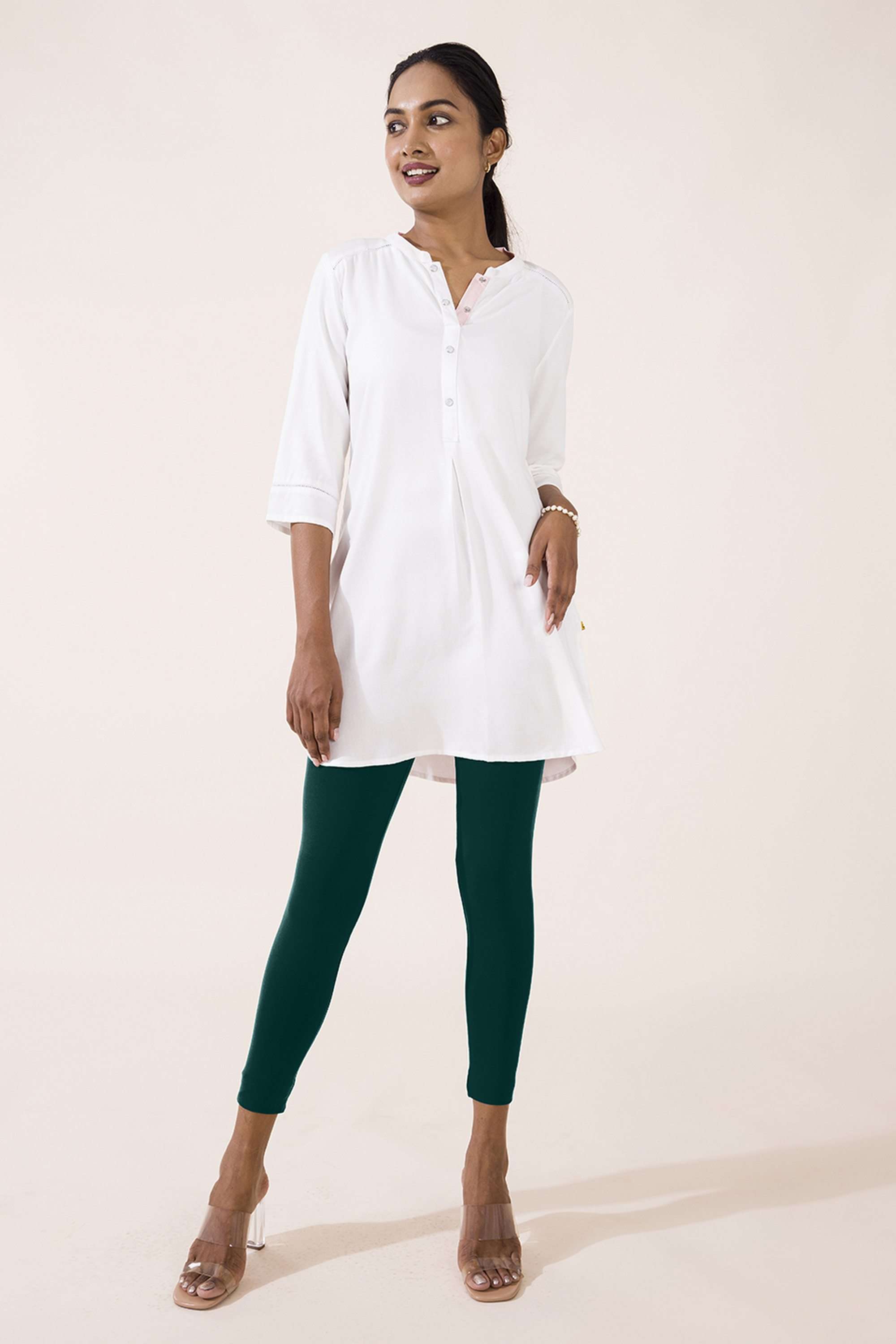 Solid-Ankle-Length-Cotton-Women-s-Leggings