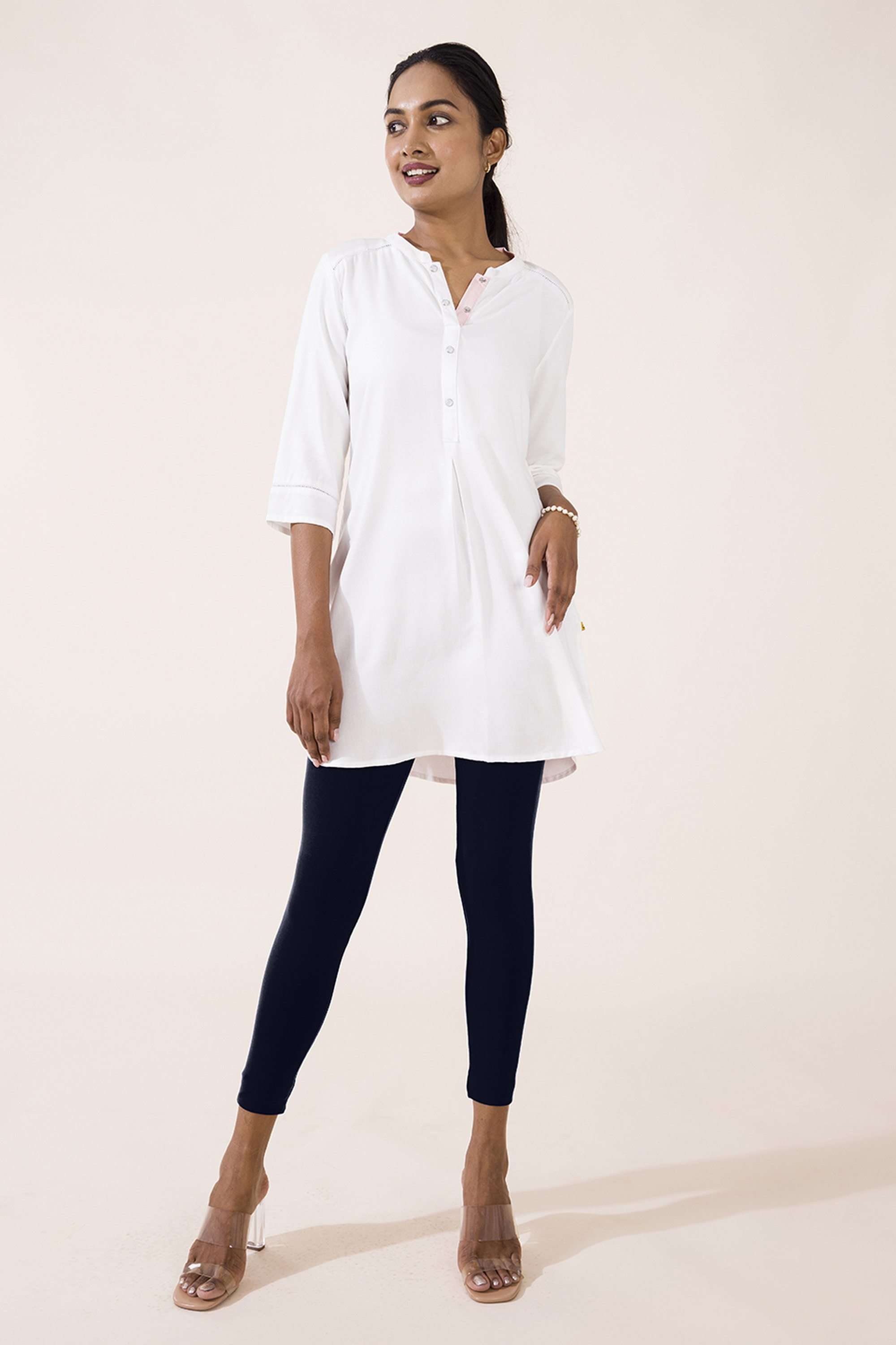 Solid-Ankle-Length-Cotton-Women-s-Leggings