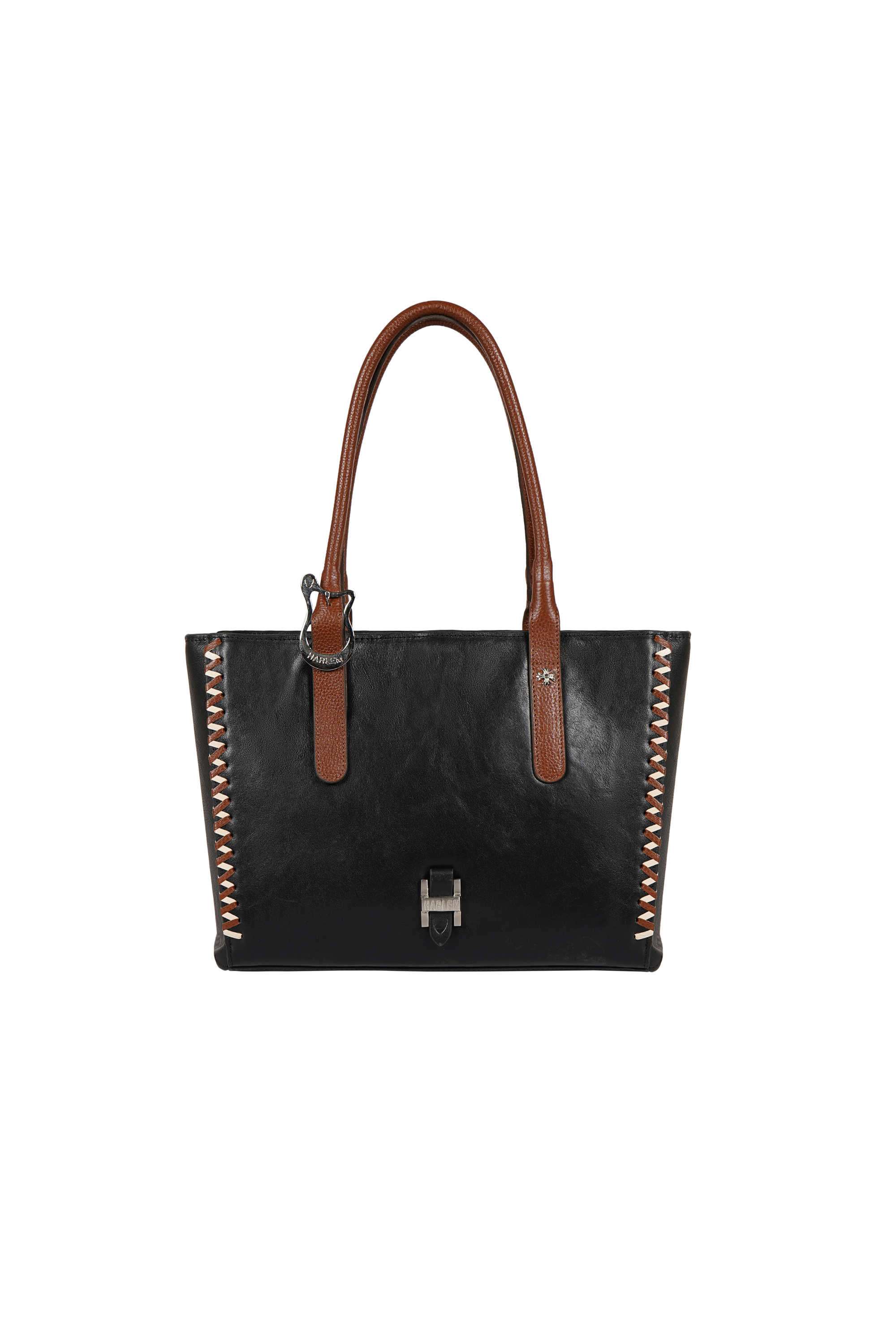Harlem-Pure-Leather-Zipper-Closure-Women-s-Tote-Bag