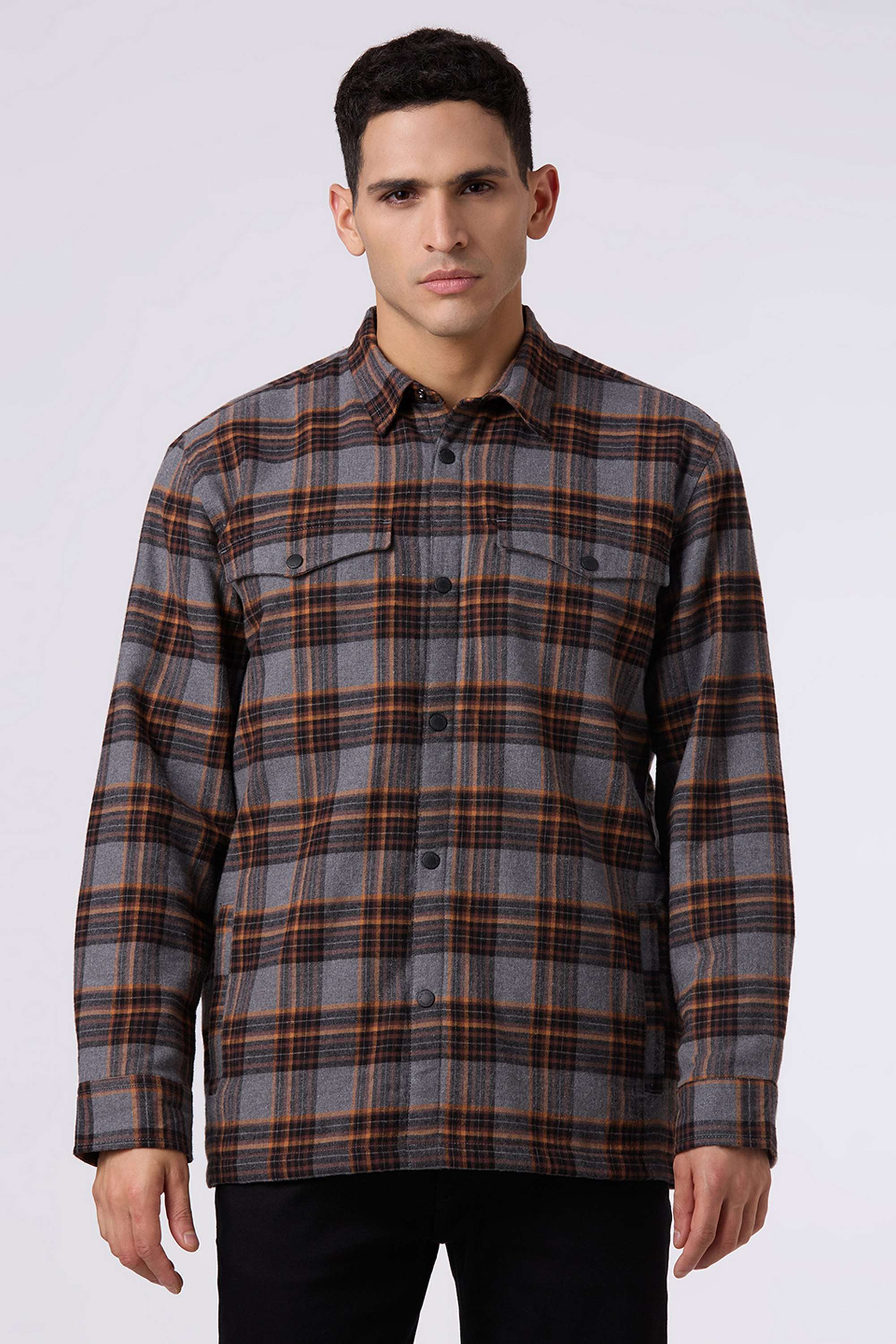 Checks-Polyester-Regular-Fit-Men-s-Shirt