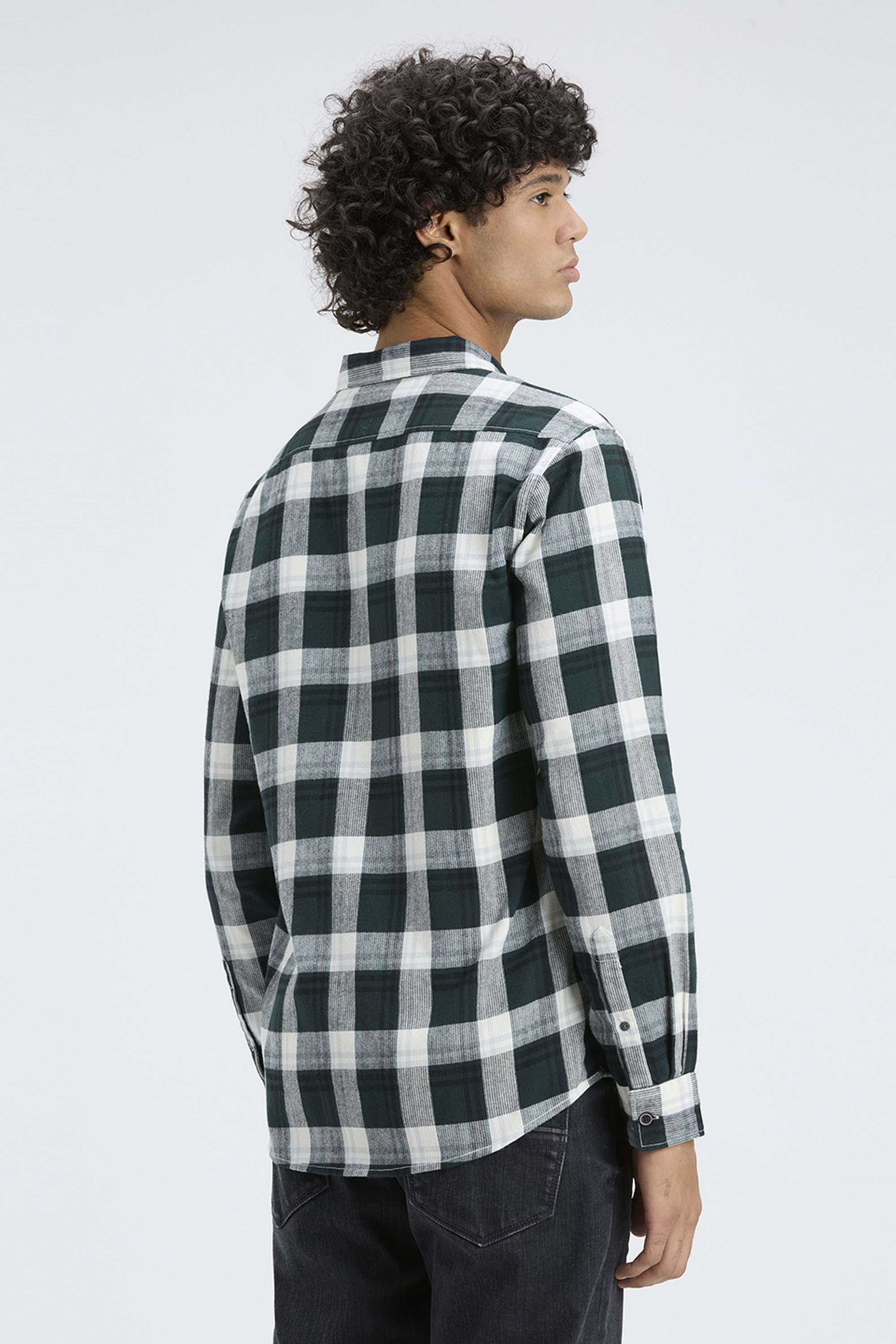 Checks-Cotton-Blend-Regular-Fit-Men-s-Shirt