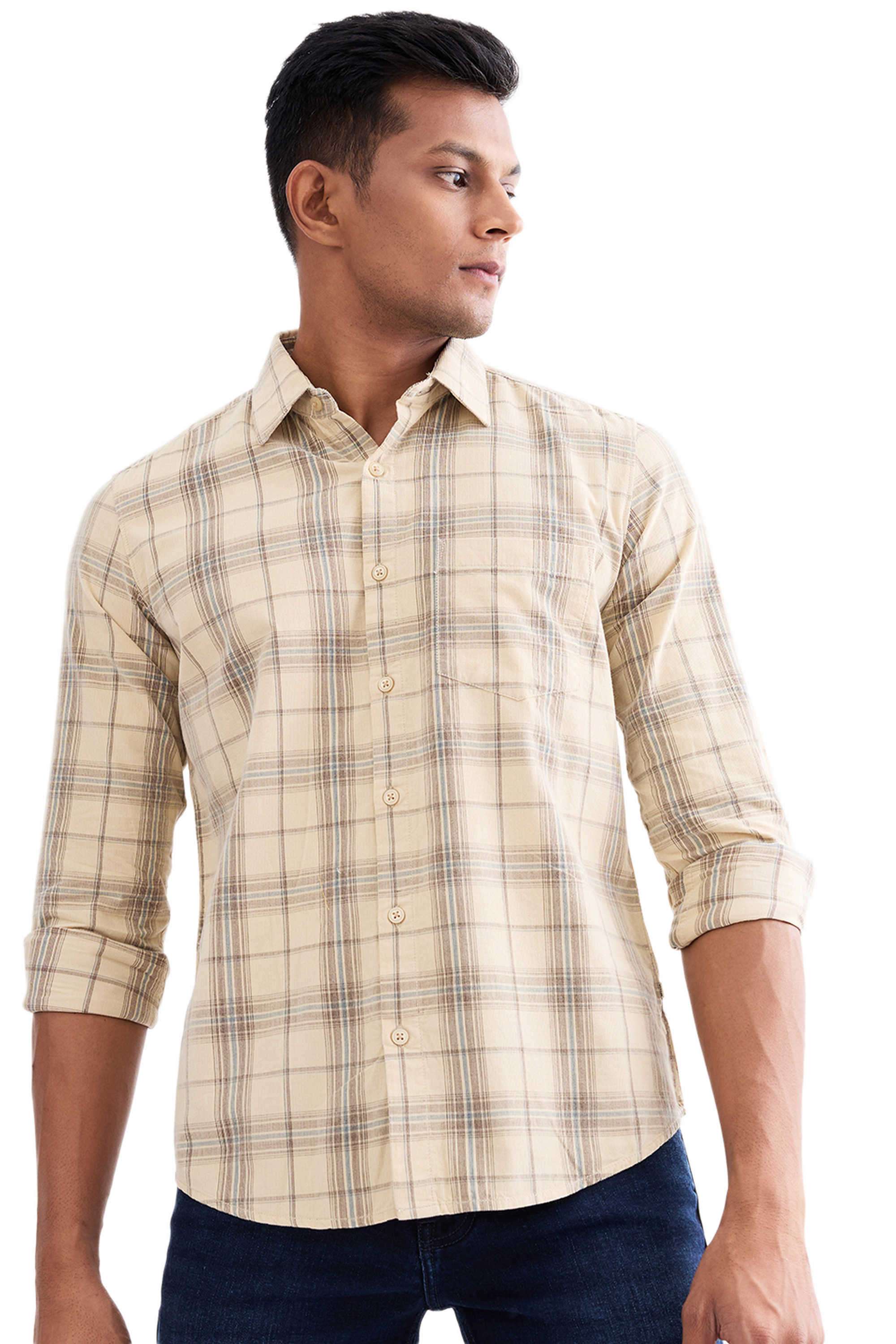 Checks-Cotton-Slim-Fit-Men-s-Casual-Shirt