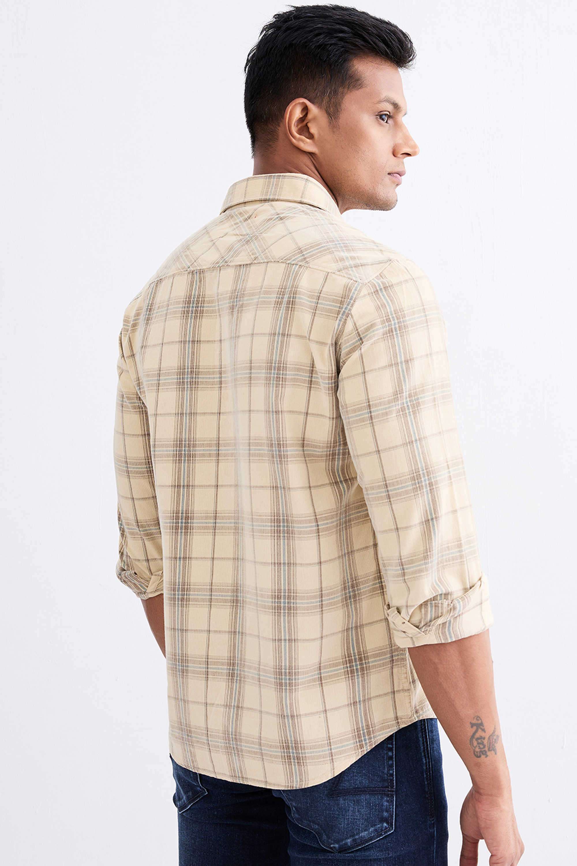 Checks-Cotton-Slim-Fit-Men-s-Casual-Shirt