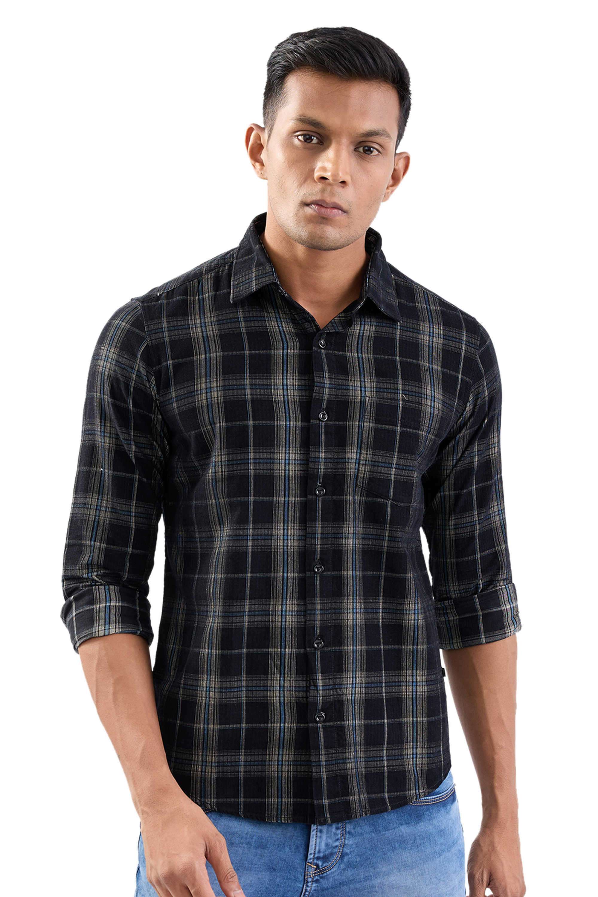 Checks-Cotton-Slim-Fit-Men-s-Casual-Shirt