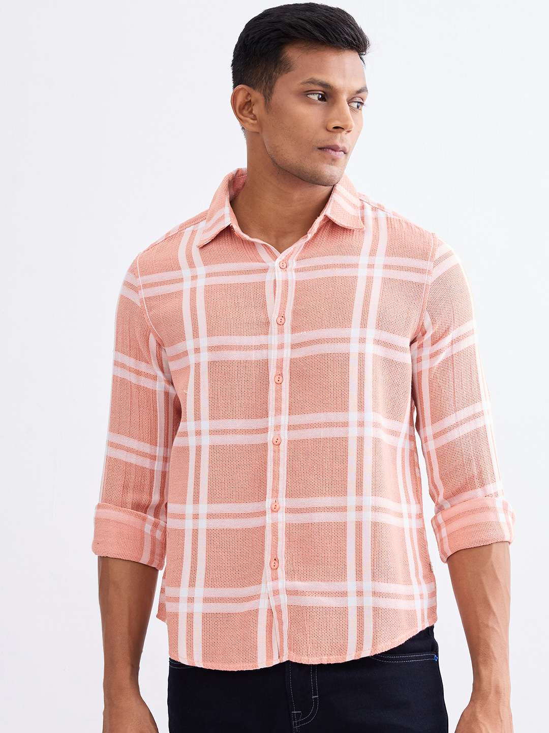 Checks-Cotton-Regular-Fit-Men-s-Casual-Shirt
