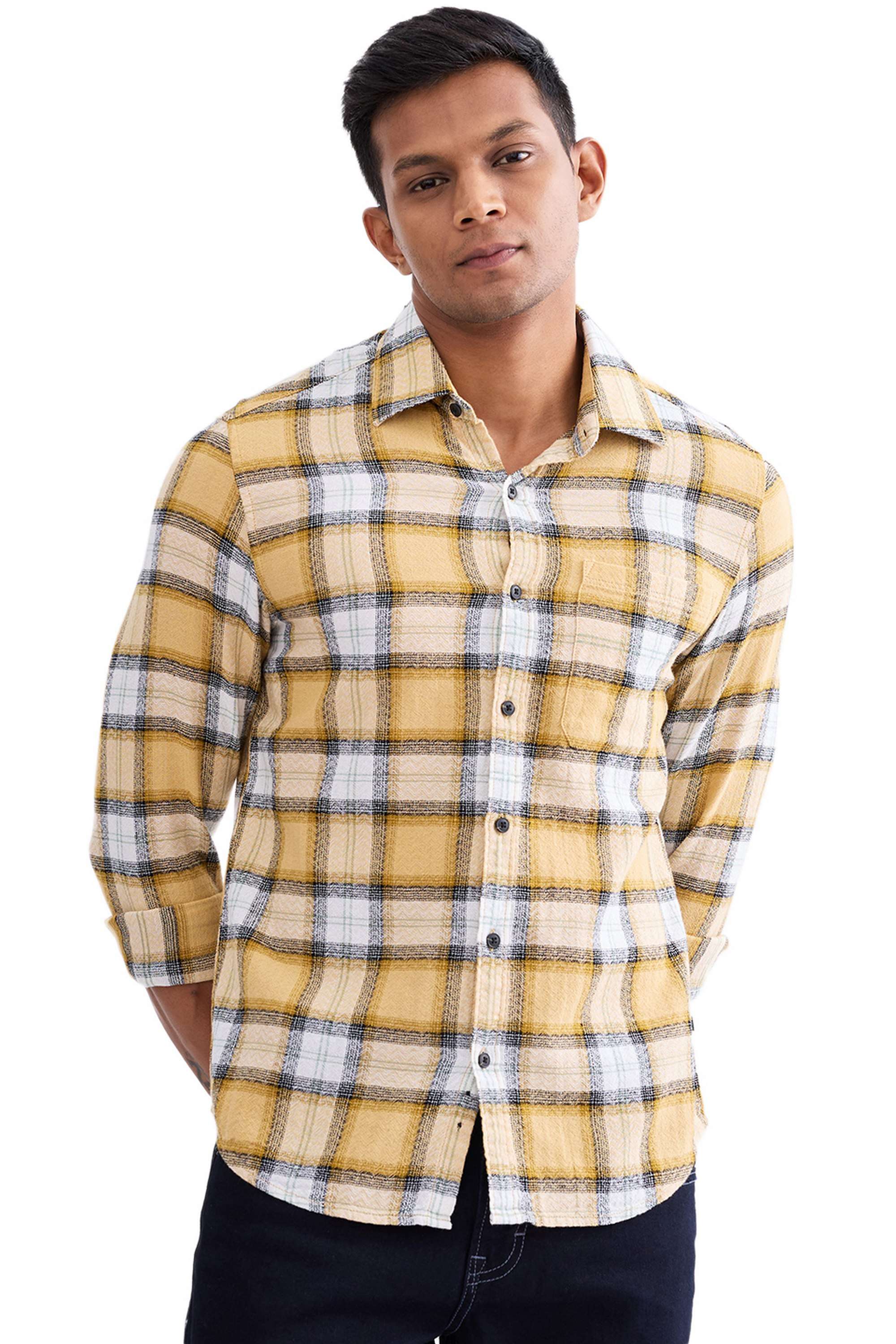 Checks-Cotton-Slim-Fit-Men-s-Casual-Shirt