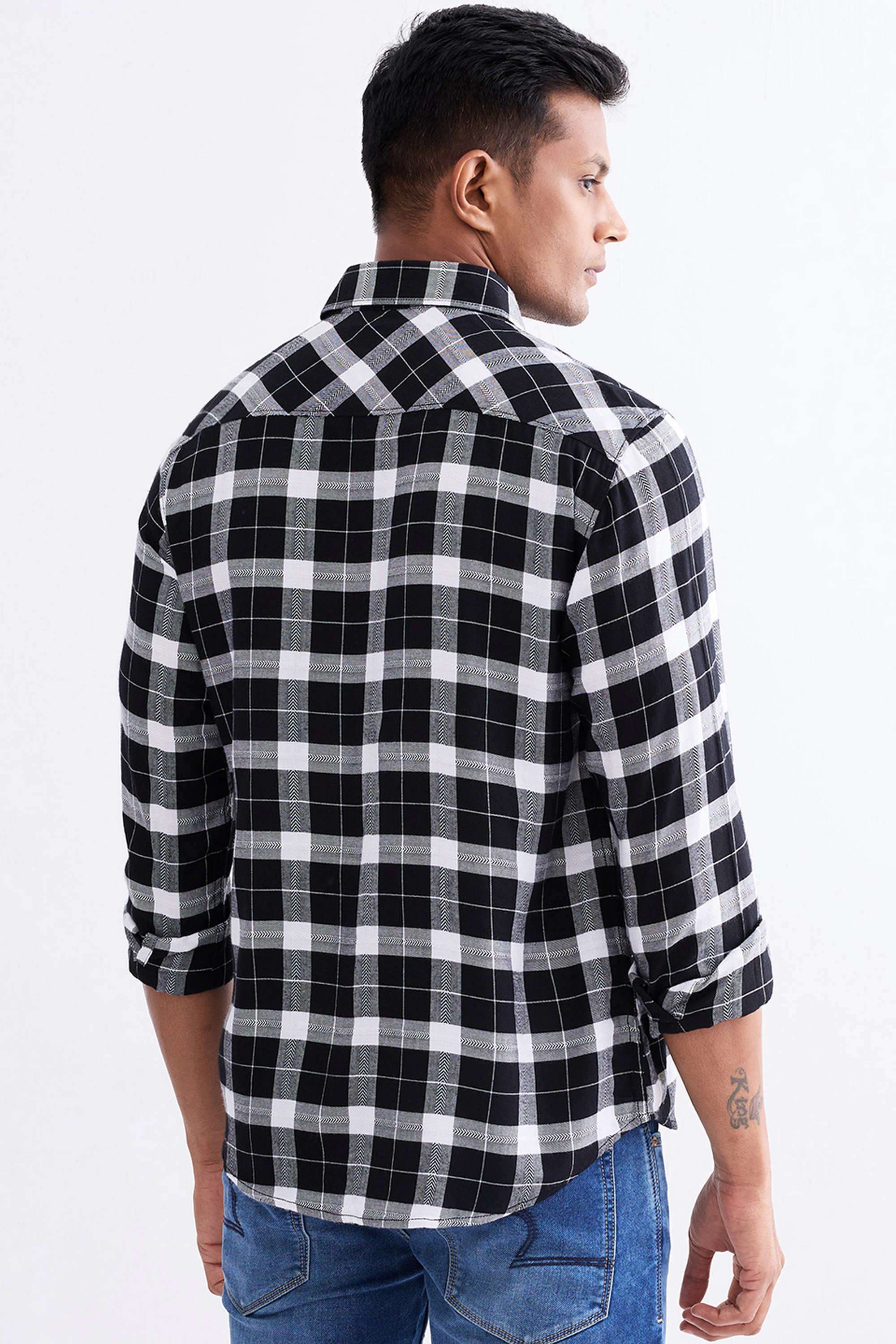 Checks-Cotton-Slim-Fit-Men-Shirt