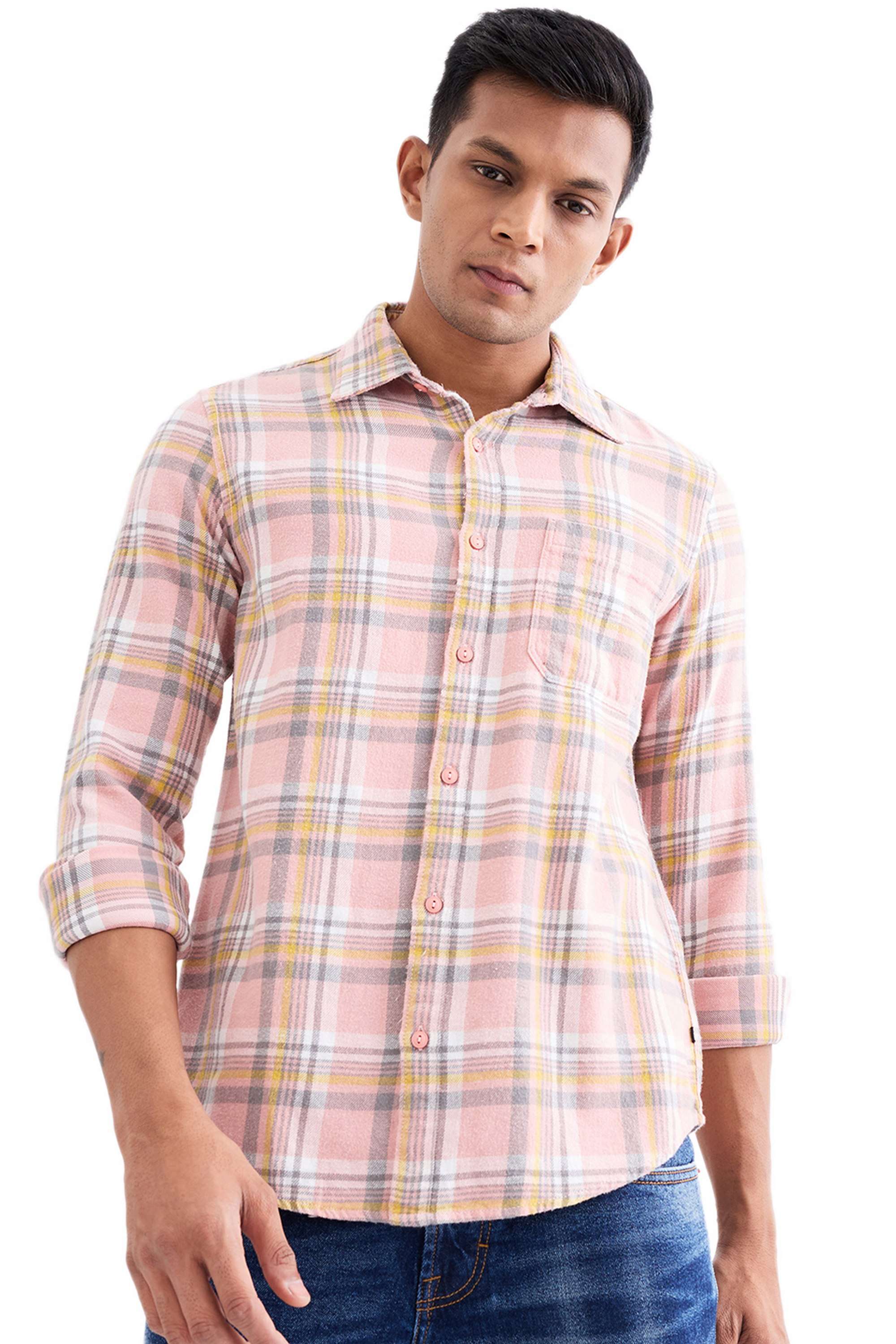 Checks-Cotton-Slim-Fit-Men-s-Casual-Shirt
