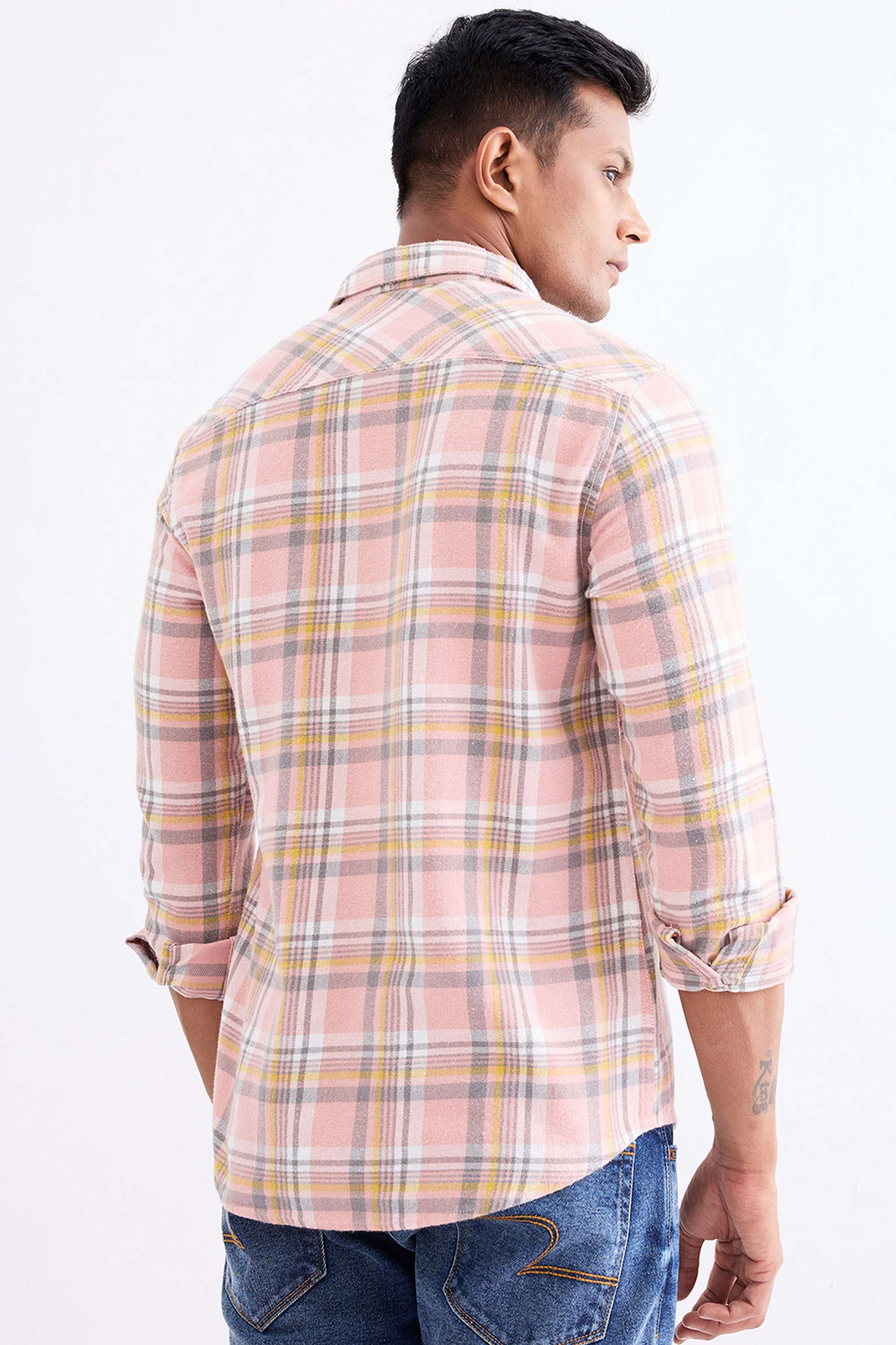 Checks-Cotton-Slim-Fit-Men-s-Casual-Shirt