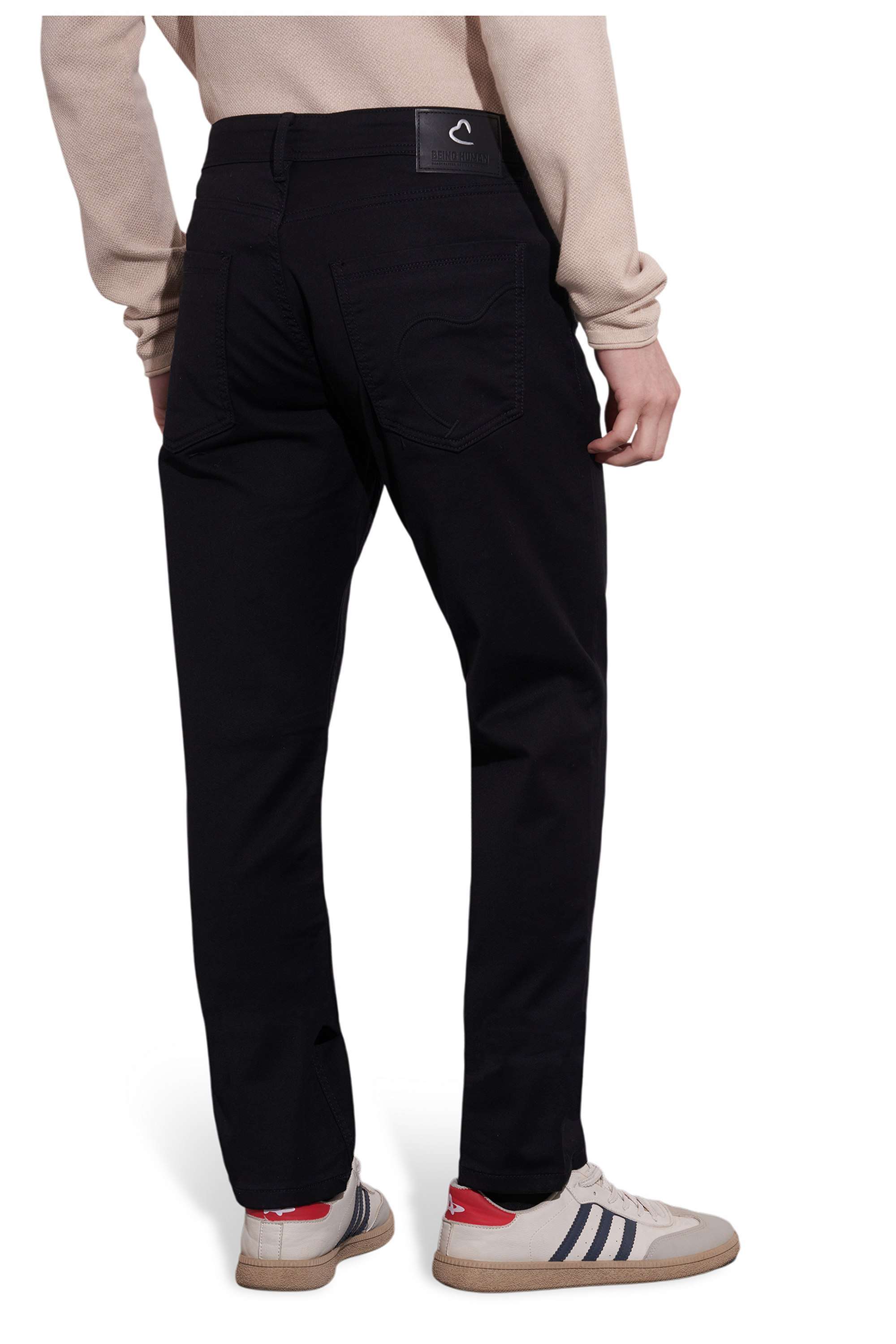 Knitted-Blended-Fabric-Slim-Fit-Men-s-Jeans