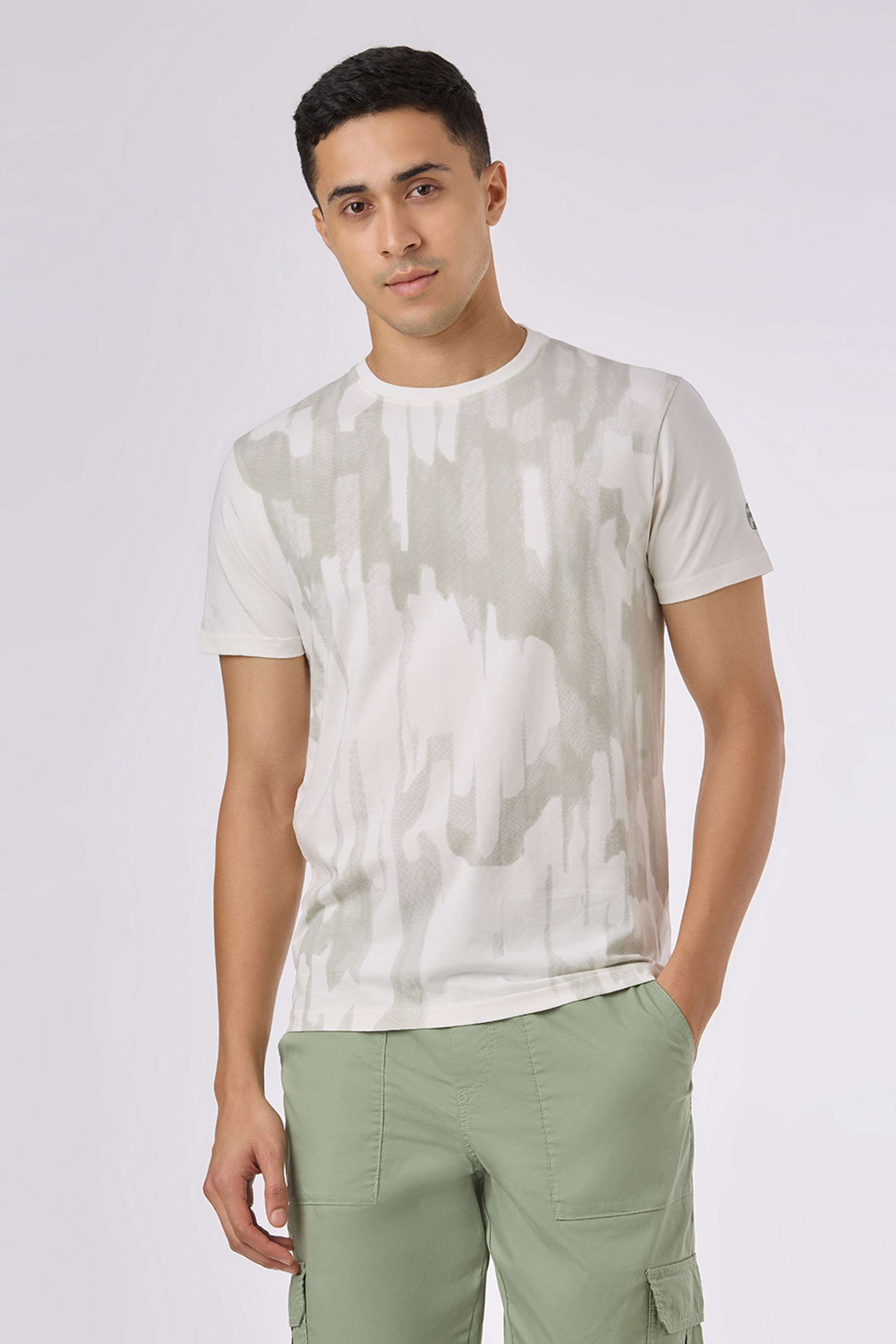 Abstract-Cotton-Blend-Round-Neck-Men-s-T-Shirt