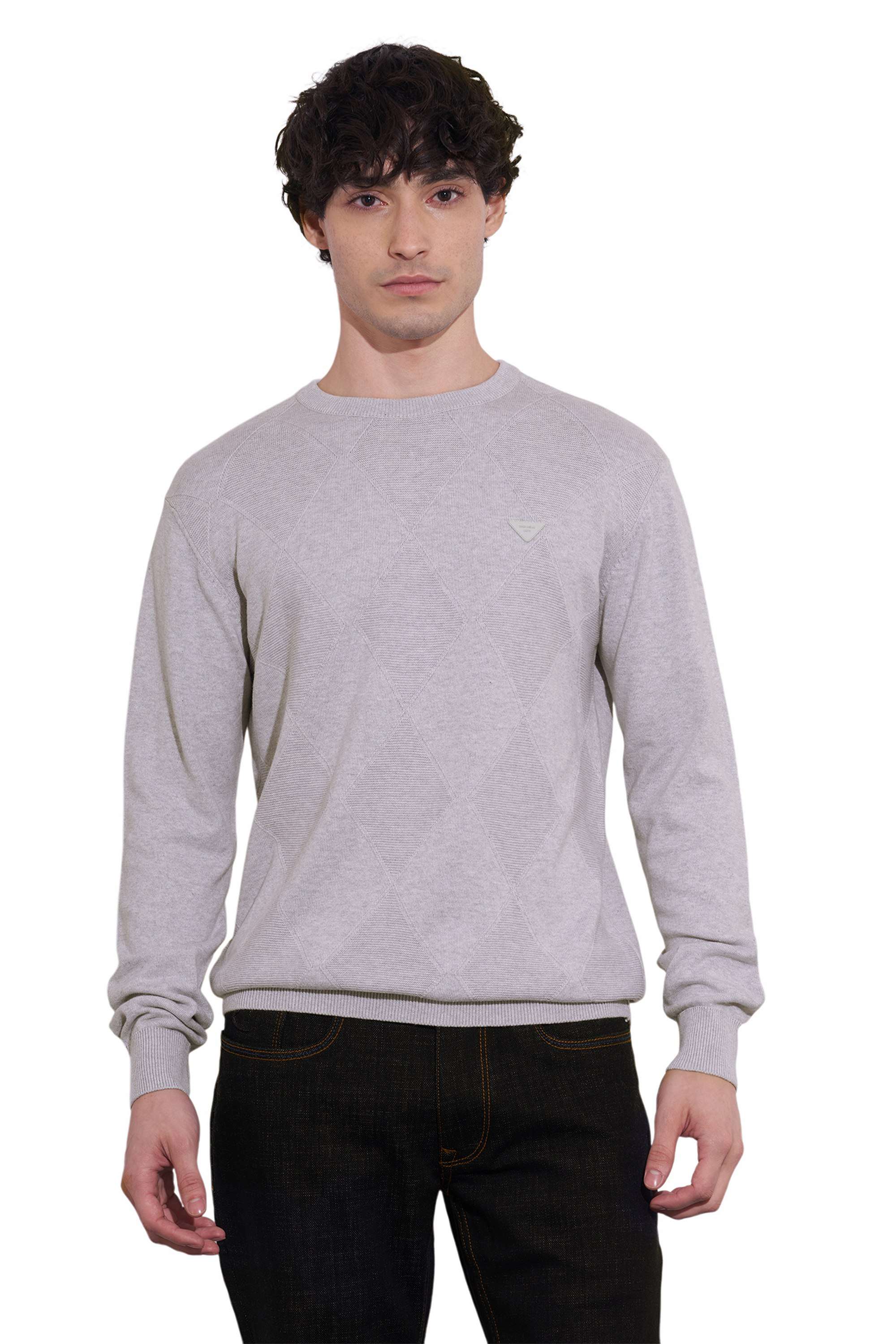 Solid-Blended-Fabric-Round-Neck-Men-s-Sweatshirt