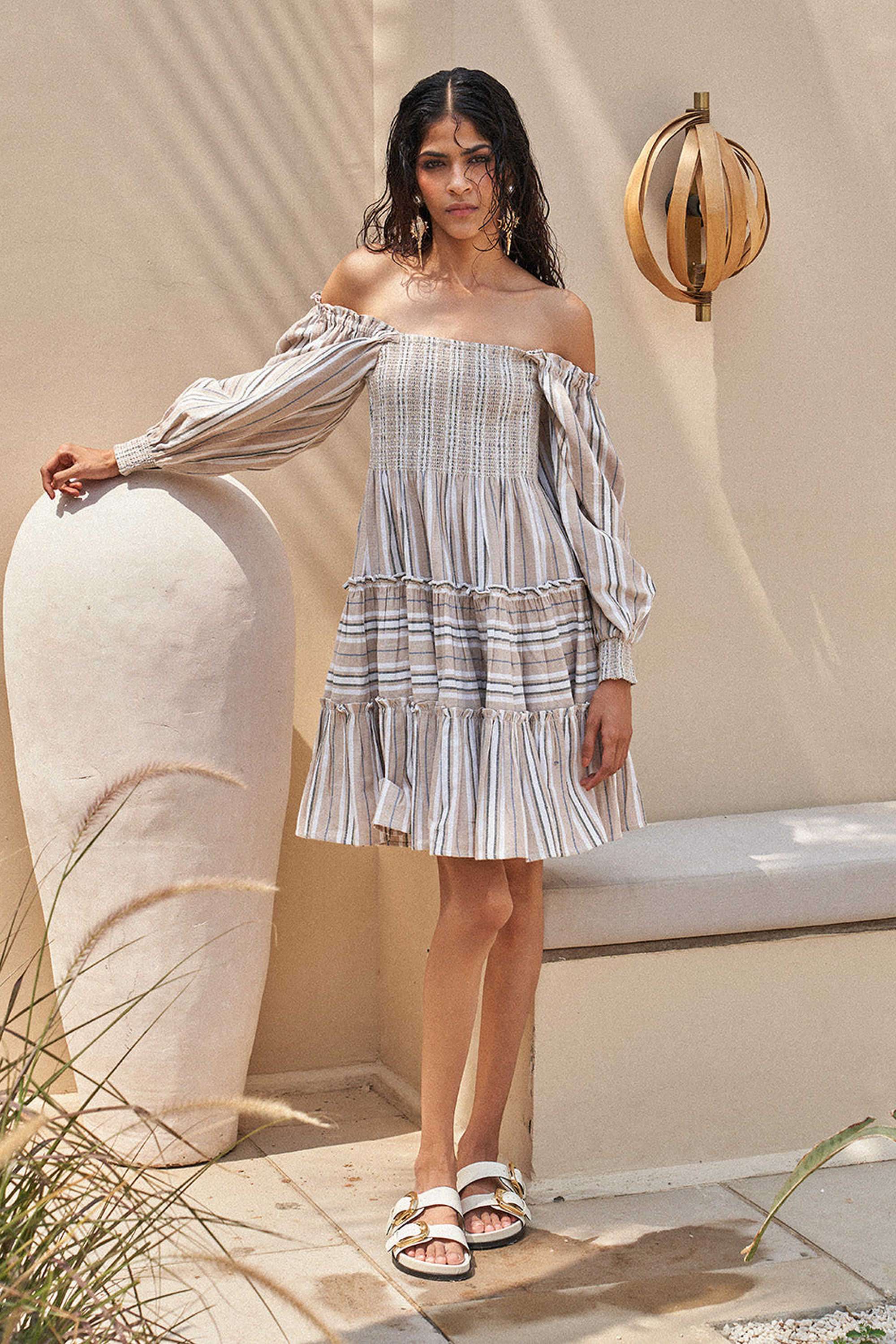 Blended-Fabric-Women-s-Dress