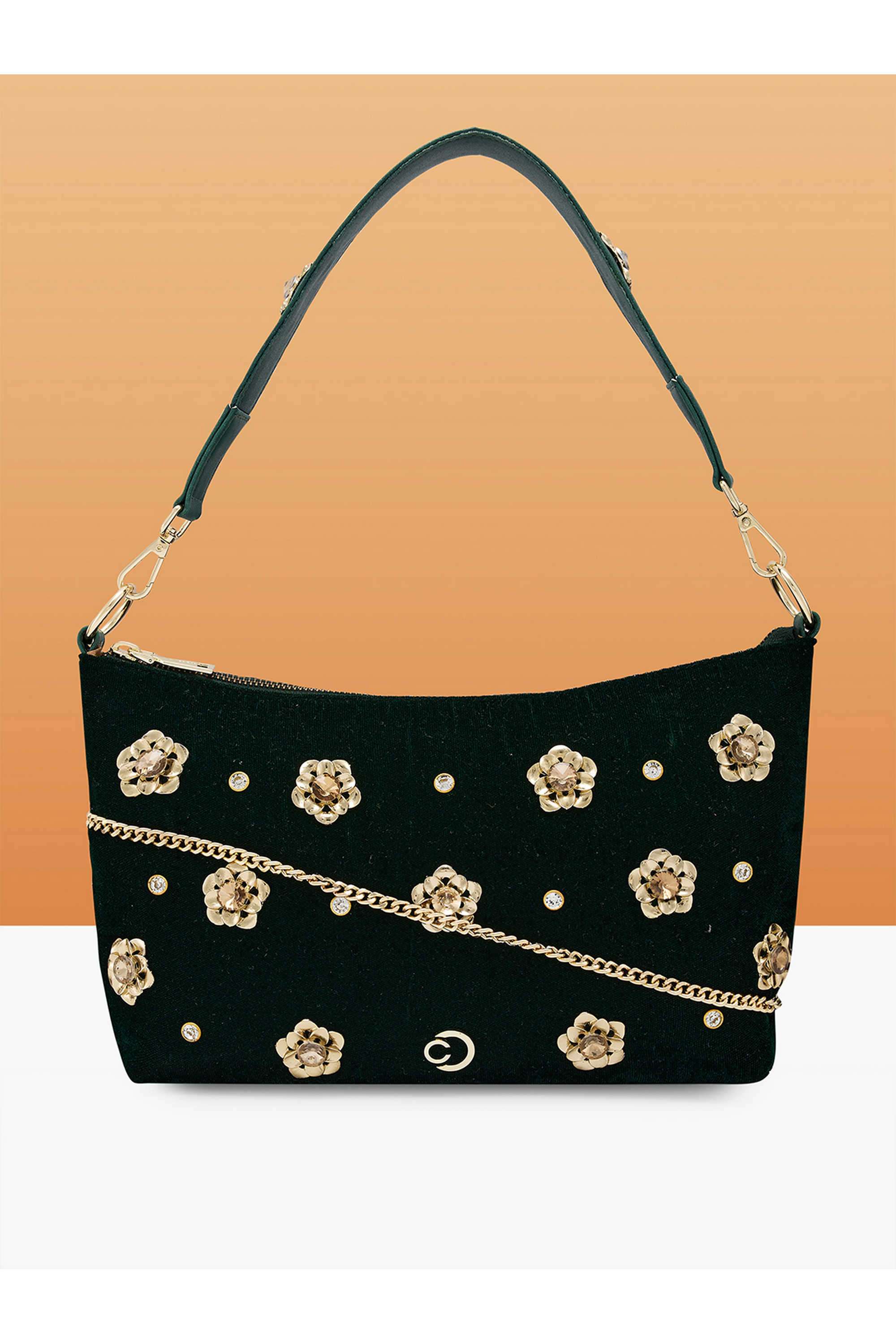Zipper-Closure-Velvet-Women-Casual-Wear-Hobo