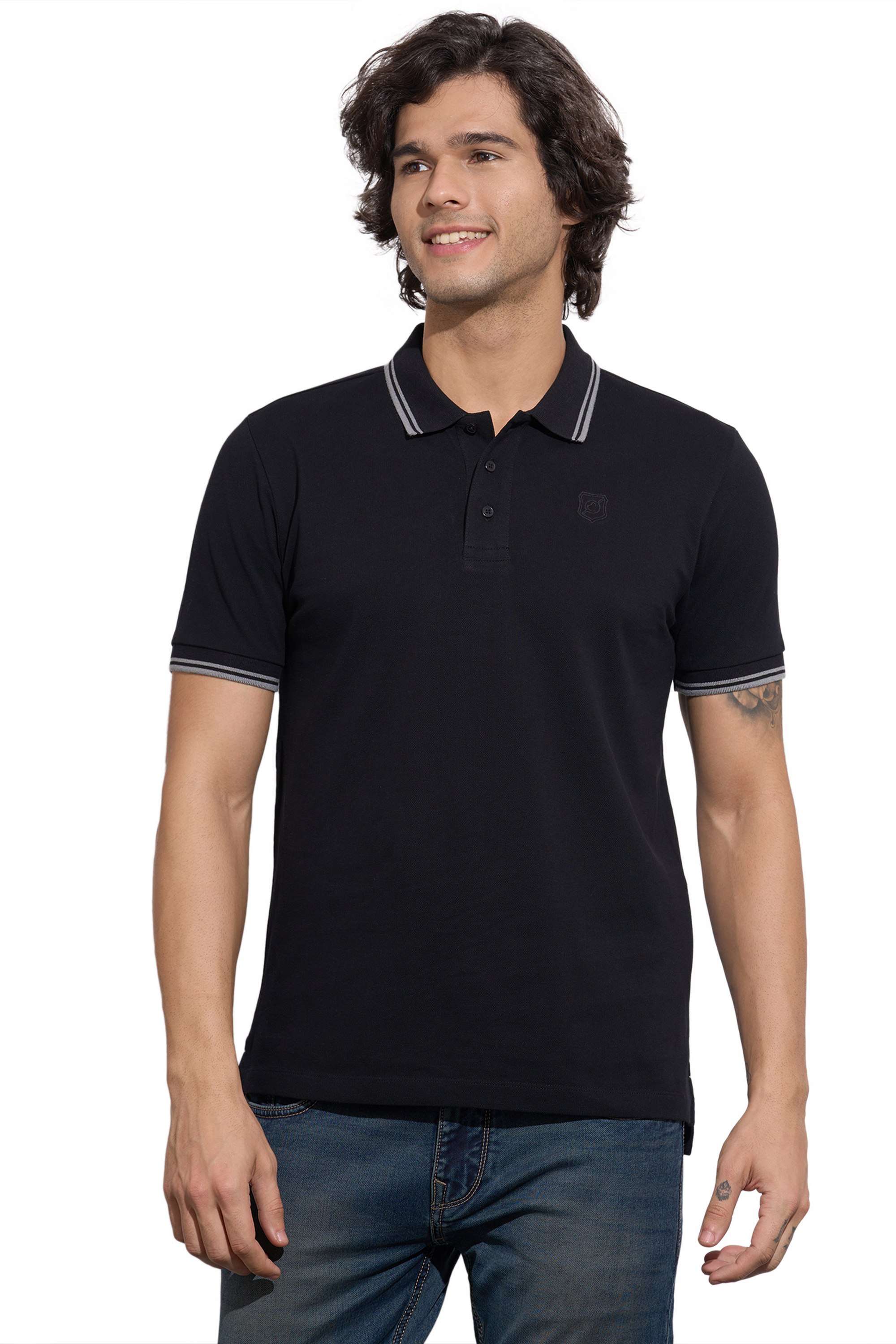 Solid-Cotton-Polo-Men-s-T-Shirt