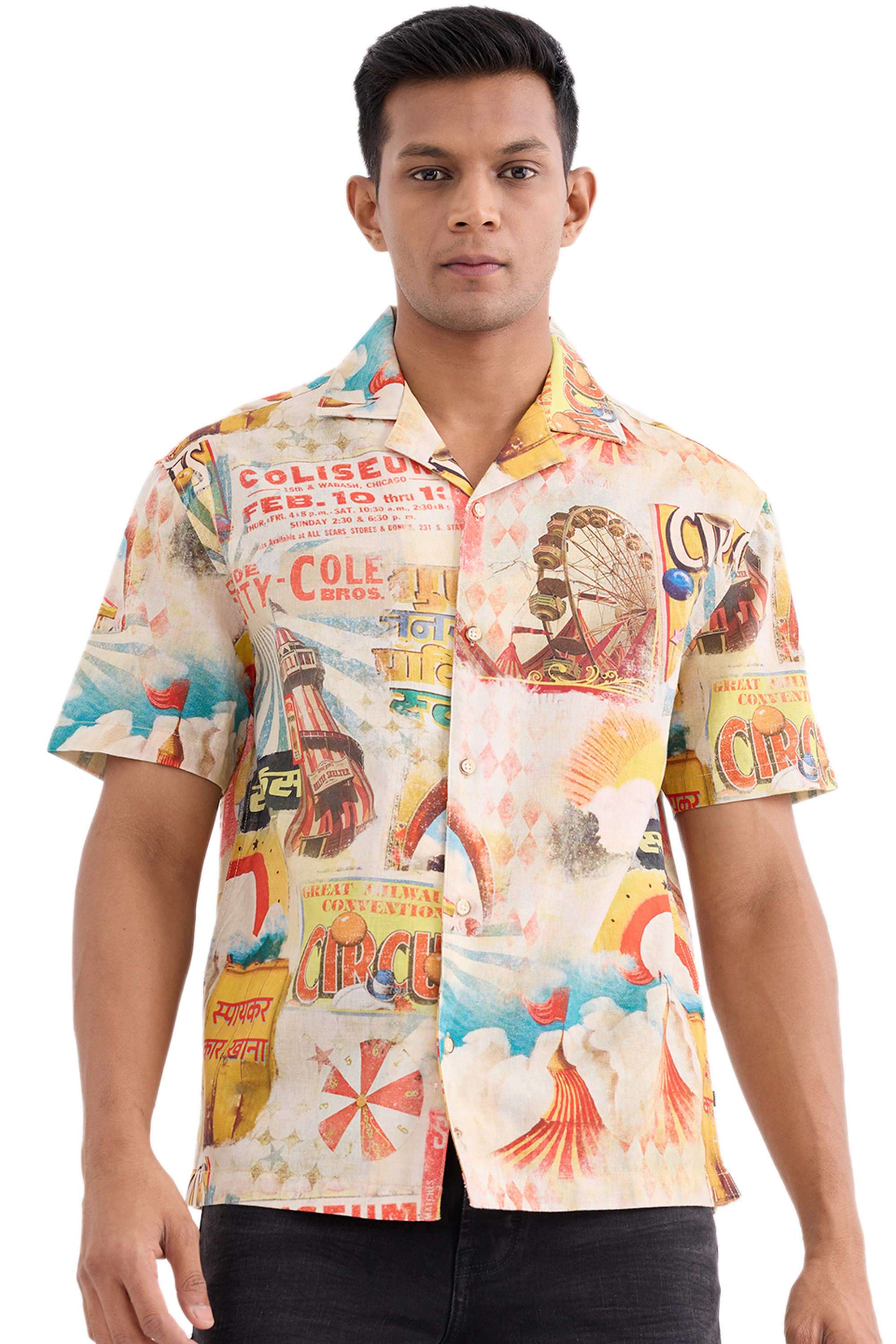 Graphic-Print-Cotton-Regular-Fit-Men-s-Casual-Shirt