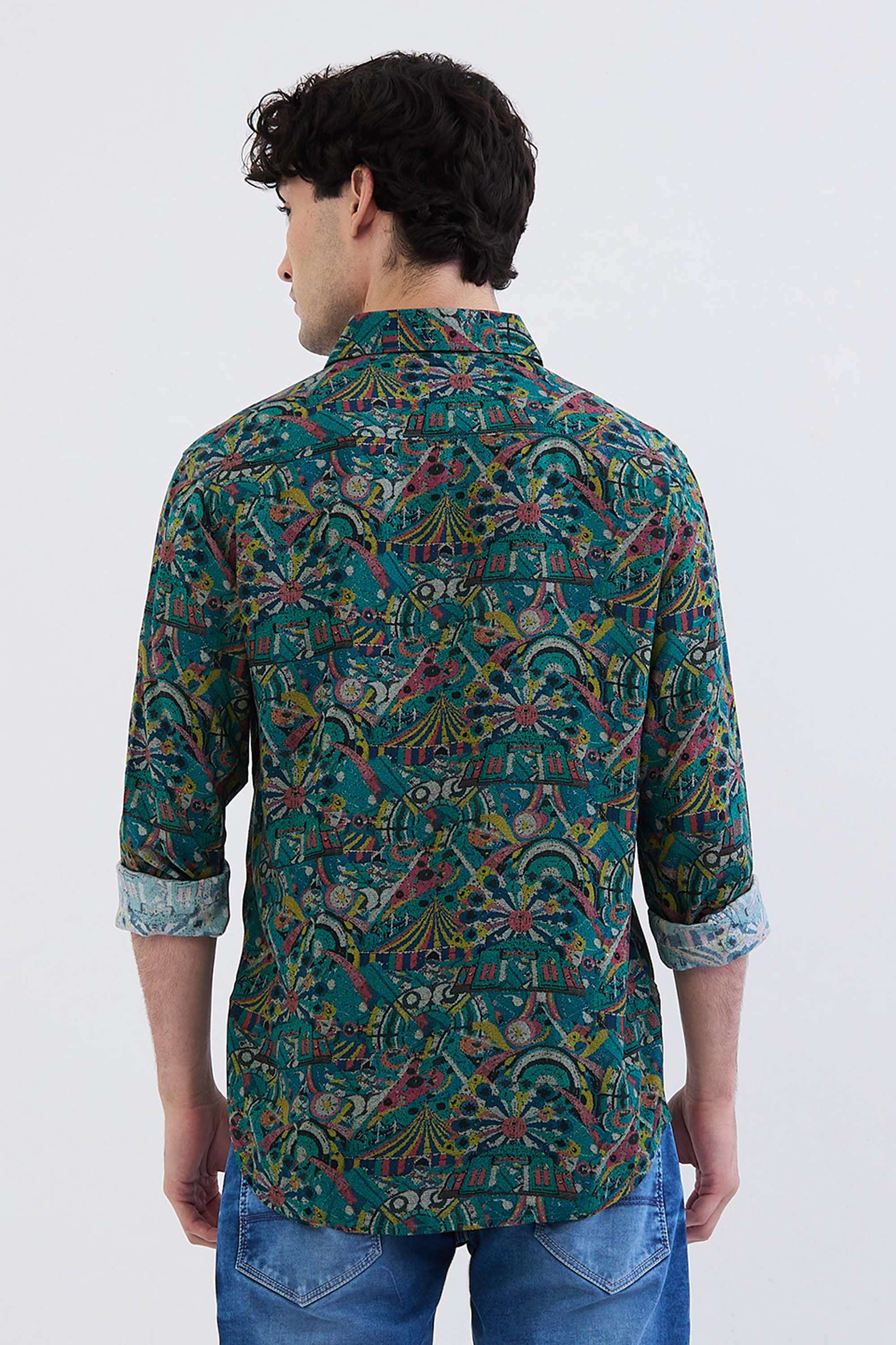 Block-Print-Viscose-Slim-Fit-Men-s-Casual-Shirt