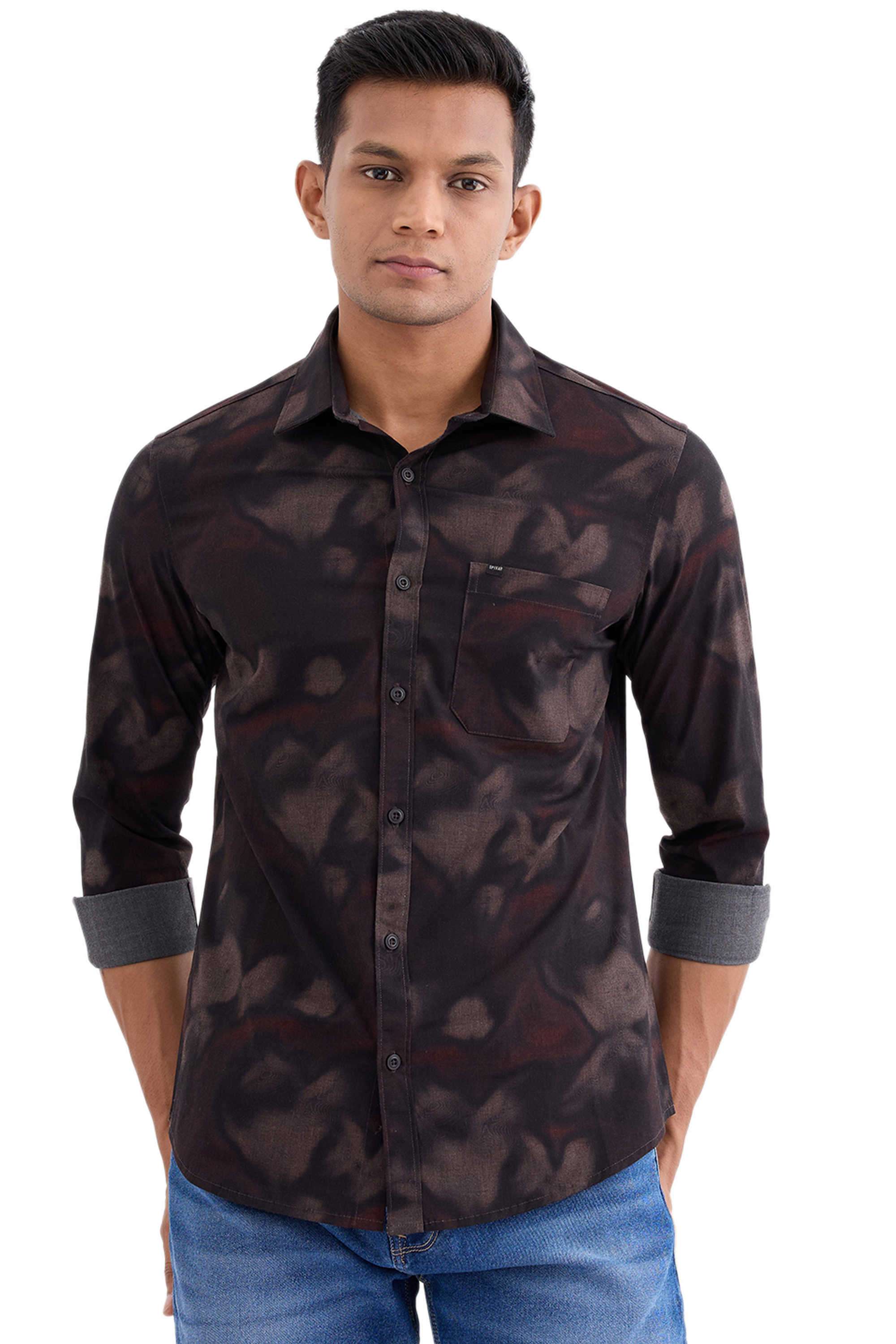 Printed-Cotton-Blend-Slim-Fit-Men-s-Casual-Shirt