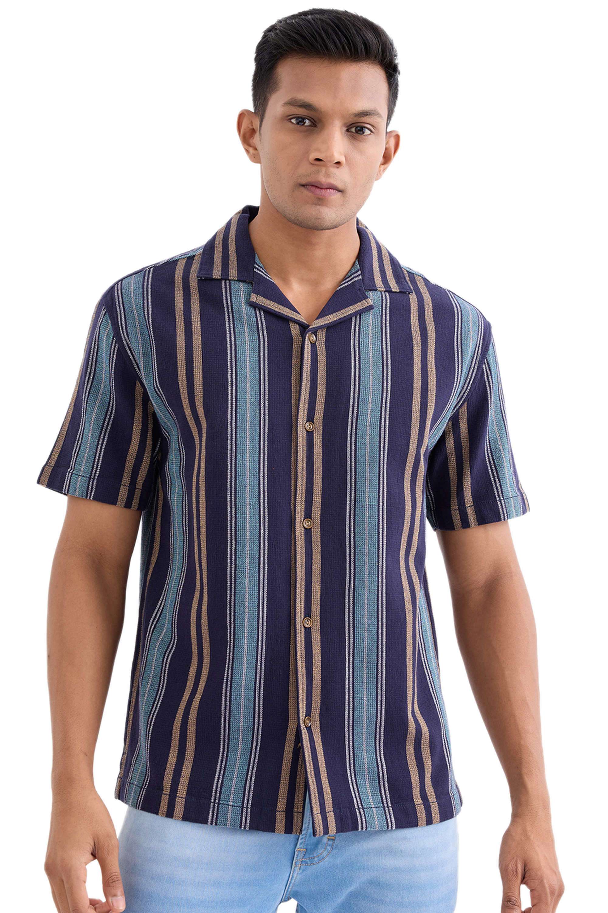 Stripes-Cotton-Relaxed-Fit-Men-Shirt