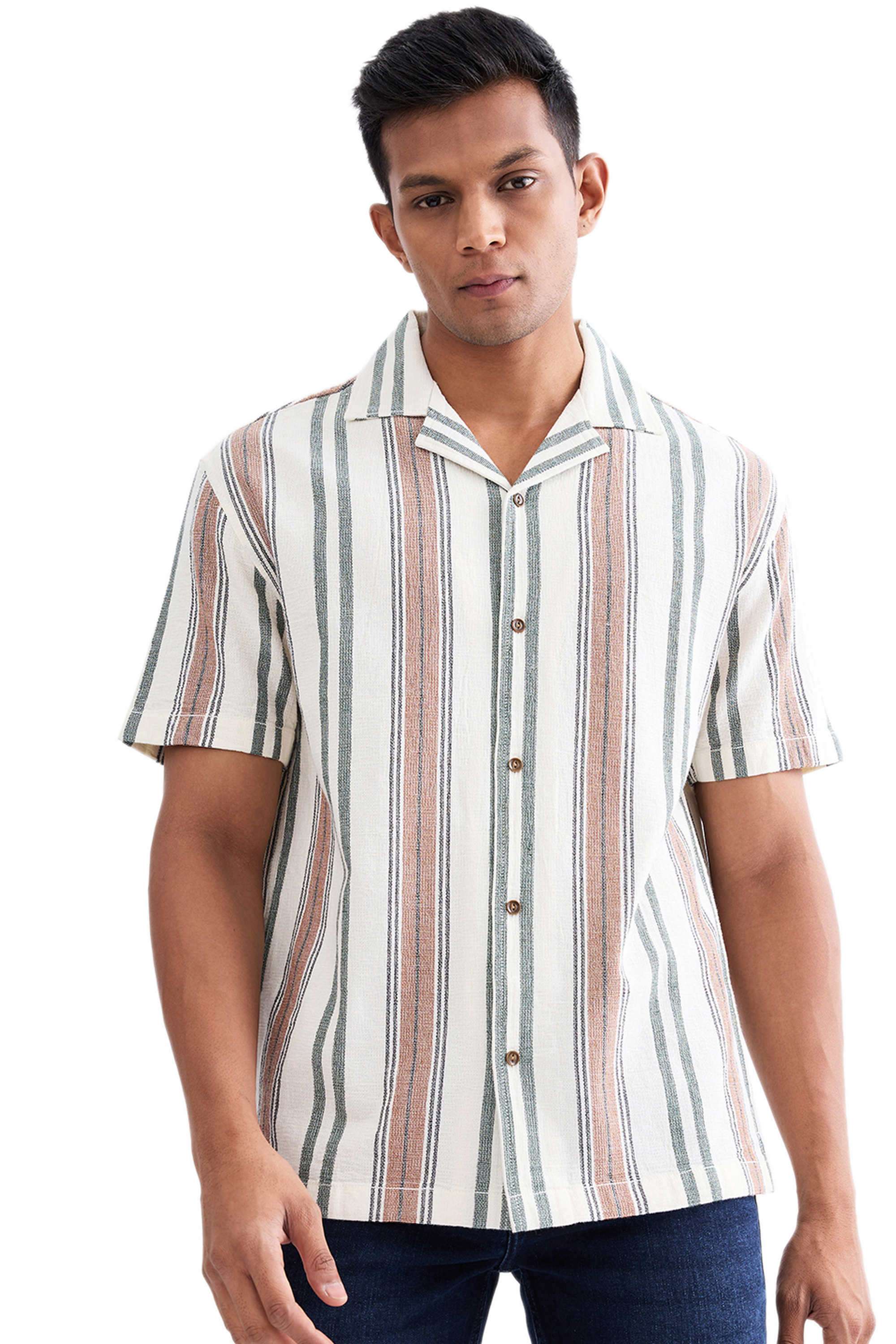 Stripes-Cotton-Relaxed-Fit-Men-Shirt