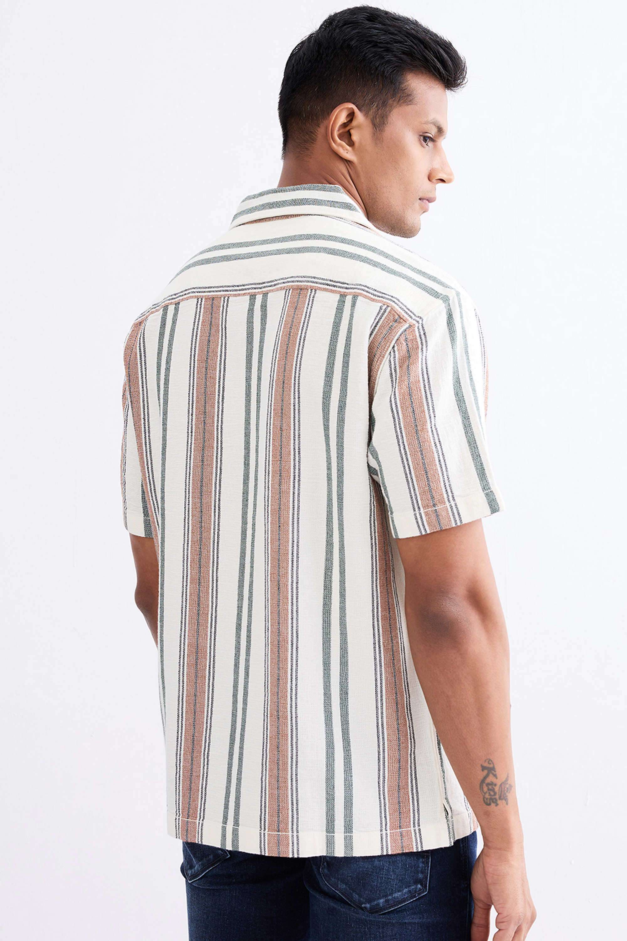 Stripes-Cotton-Relaxed-Fit-Men-Shirt