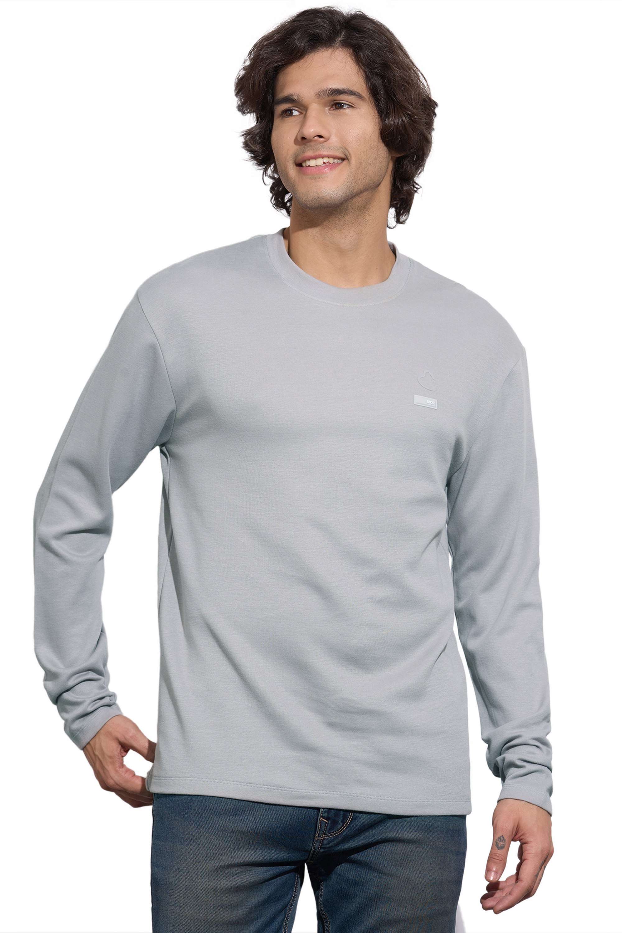 Solid-Cotton-Blend-Slim-Fit-Men-T-Shirt