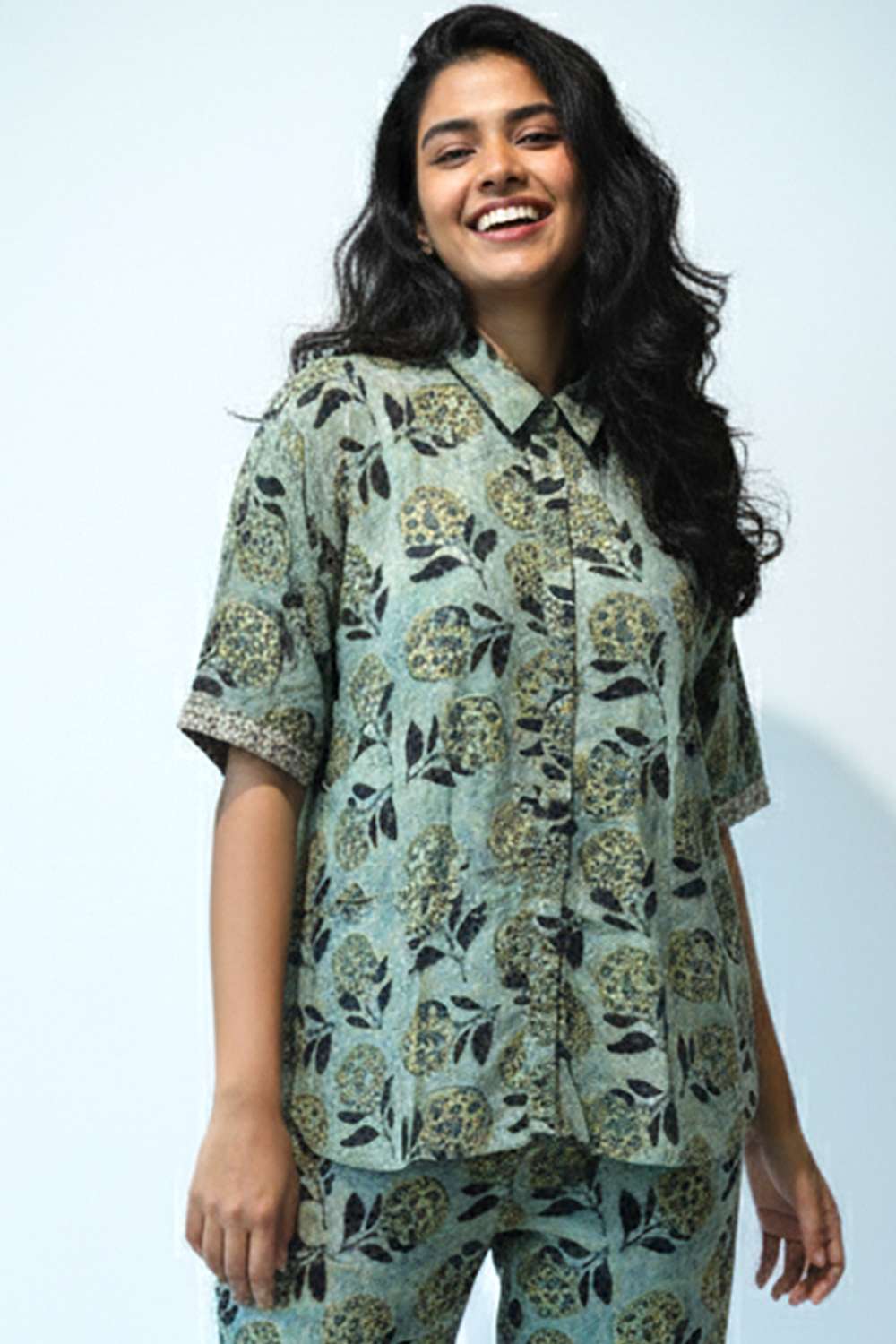 intune Printed Rayon Collared Women Shirt-picture-27