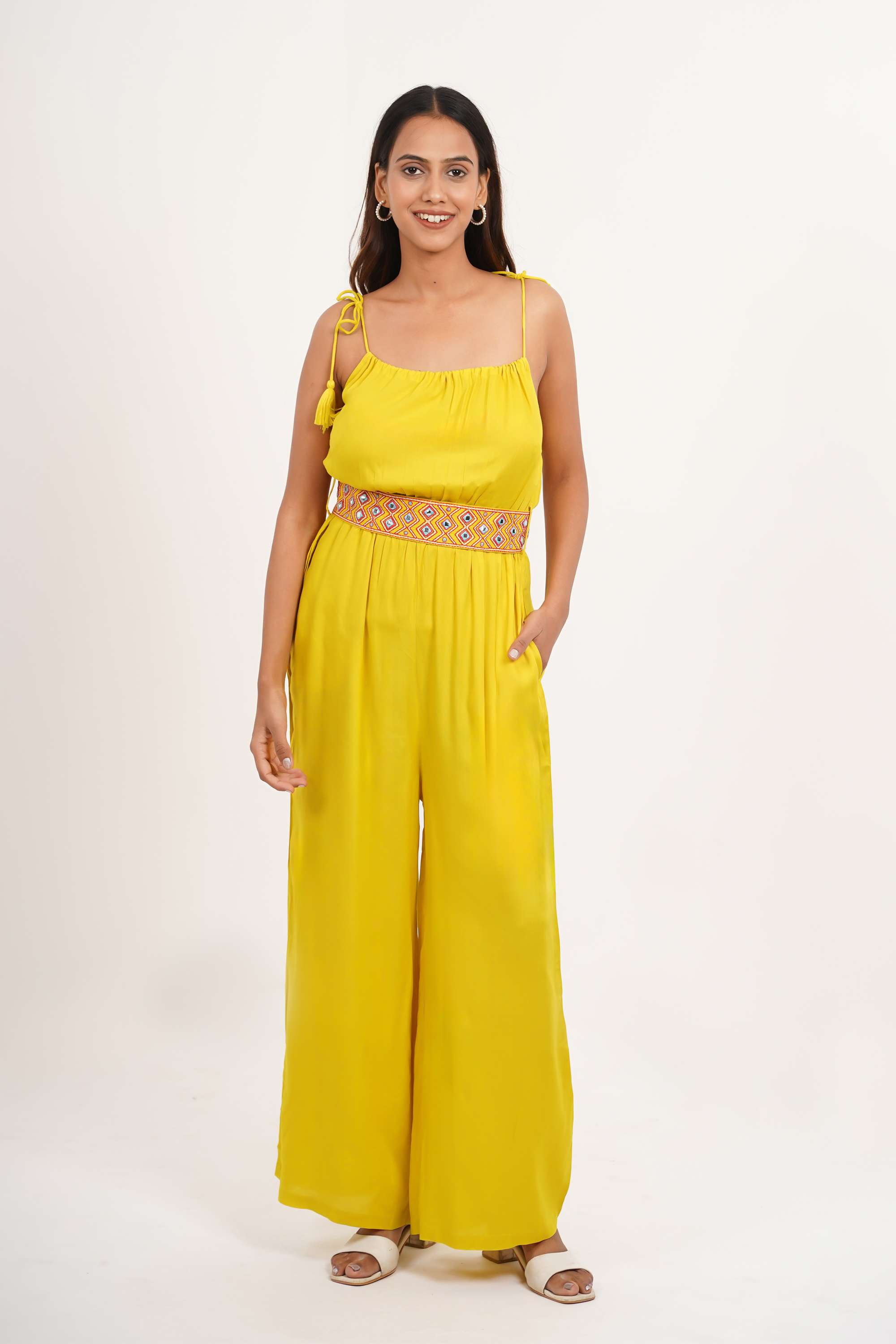 intune Solid Rayon Round Neck Women Jumpsuit-picture-18