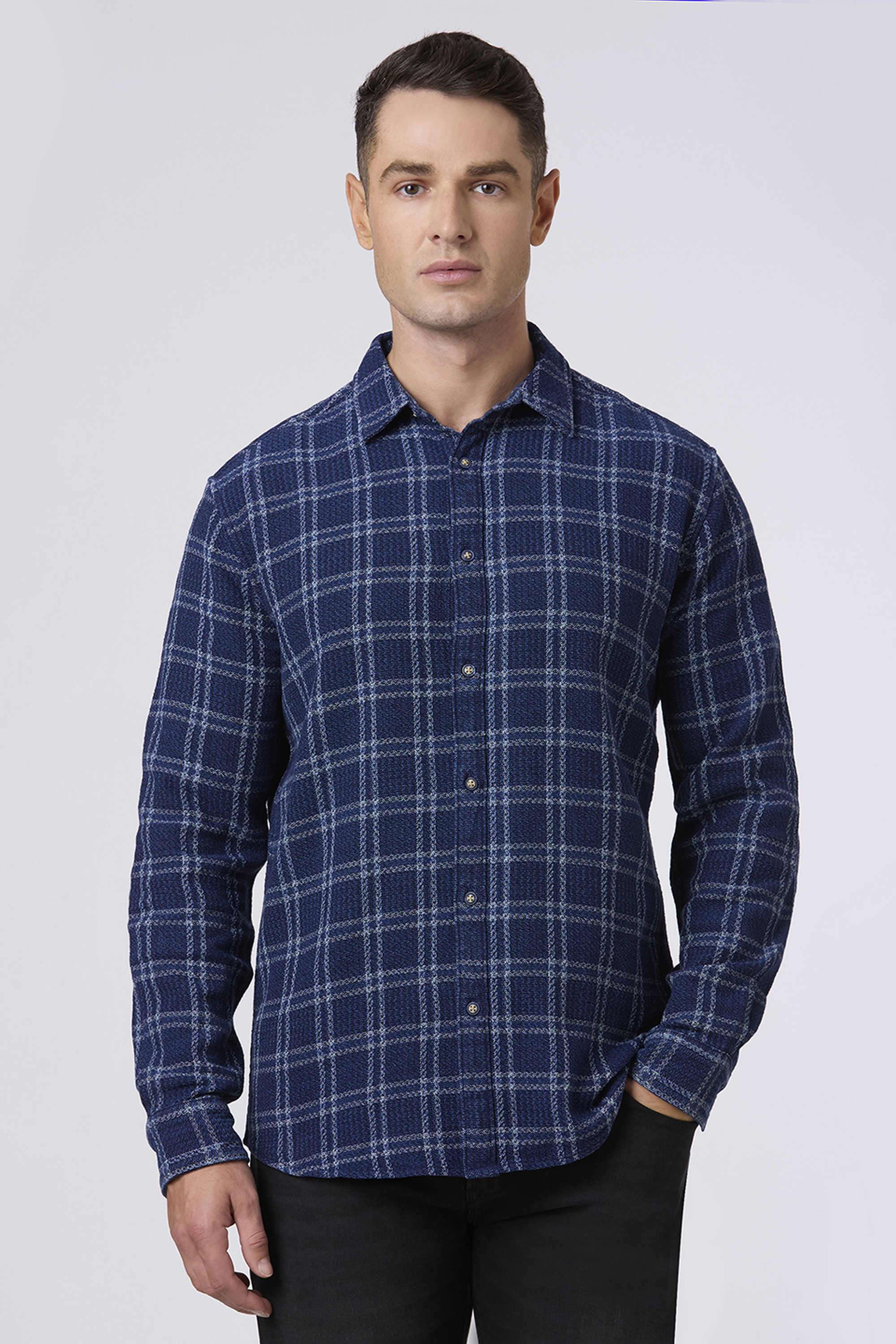 Checks-Cotton-Regular-Fit-Men-Casual-Shirt