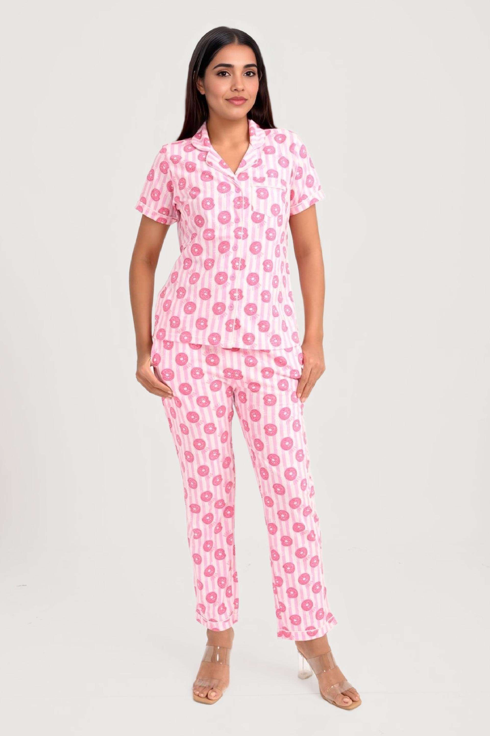 Printed-Round-Neck-Cotton-Women-Co-Ord-Set