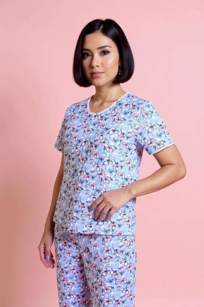 Printed-Cotton-Round-Neck-Women-Casual-Wear-T-Shirt
