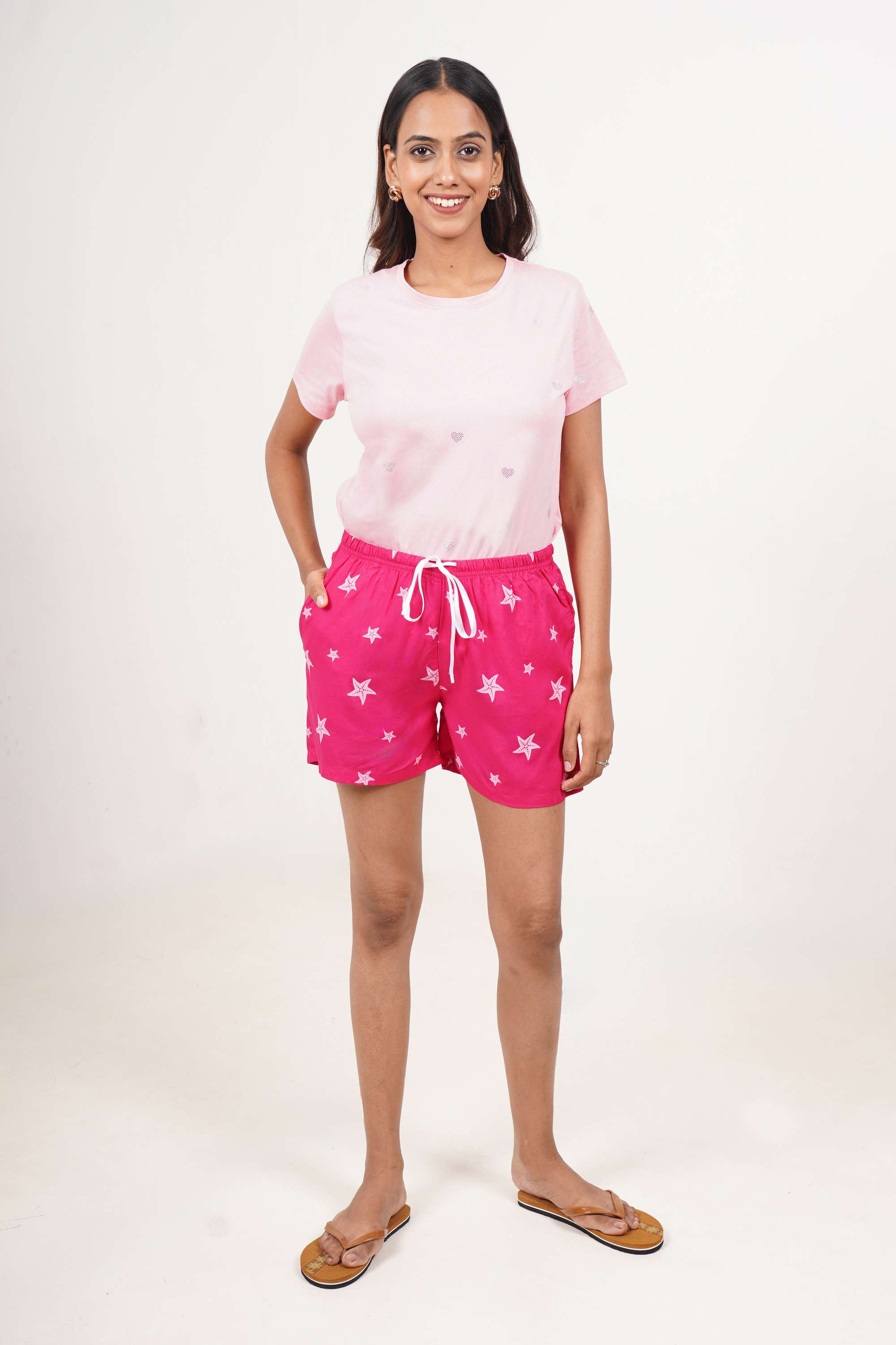 Printed-Viscose-Regular-Fit-Women-s-Shorts