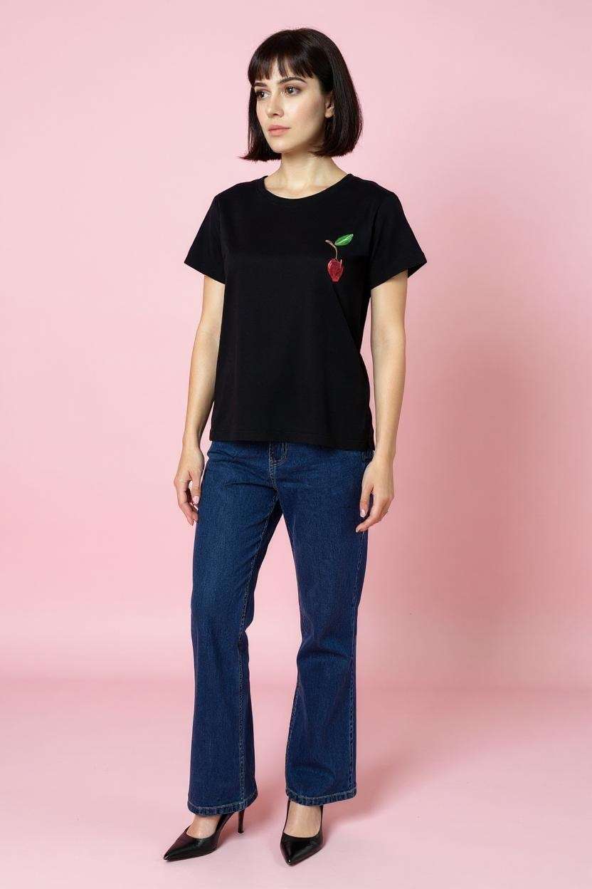 Printed-Cotton-Round-Neck-Women-Casual-Wear-T-Shirt