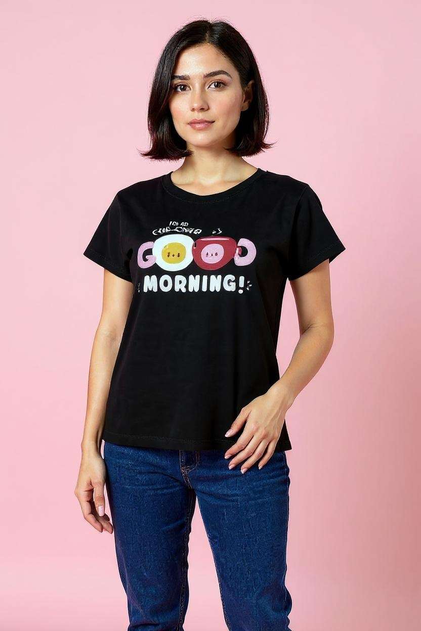 Printed-Cotton-Round-Neck-Women-Casual-Wear-T-Shirt