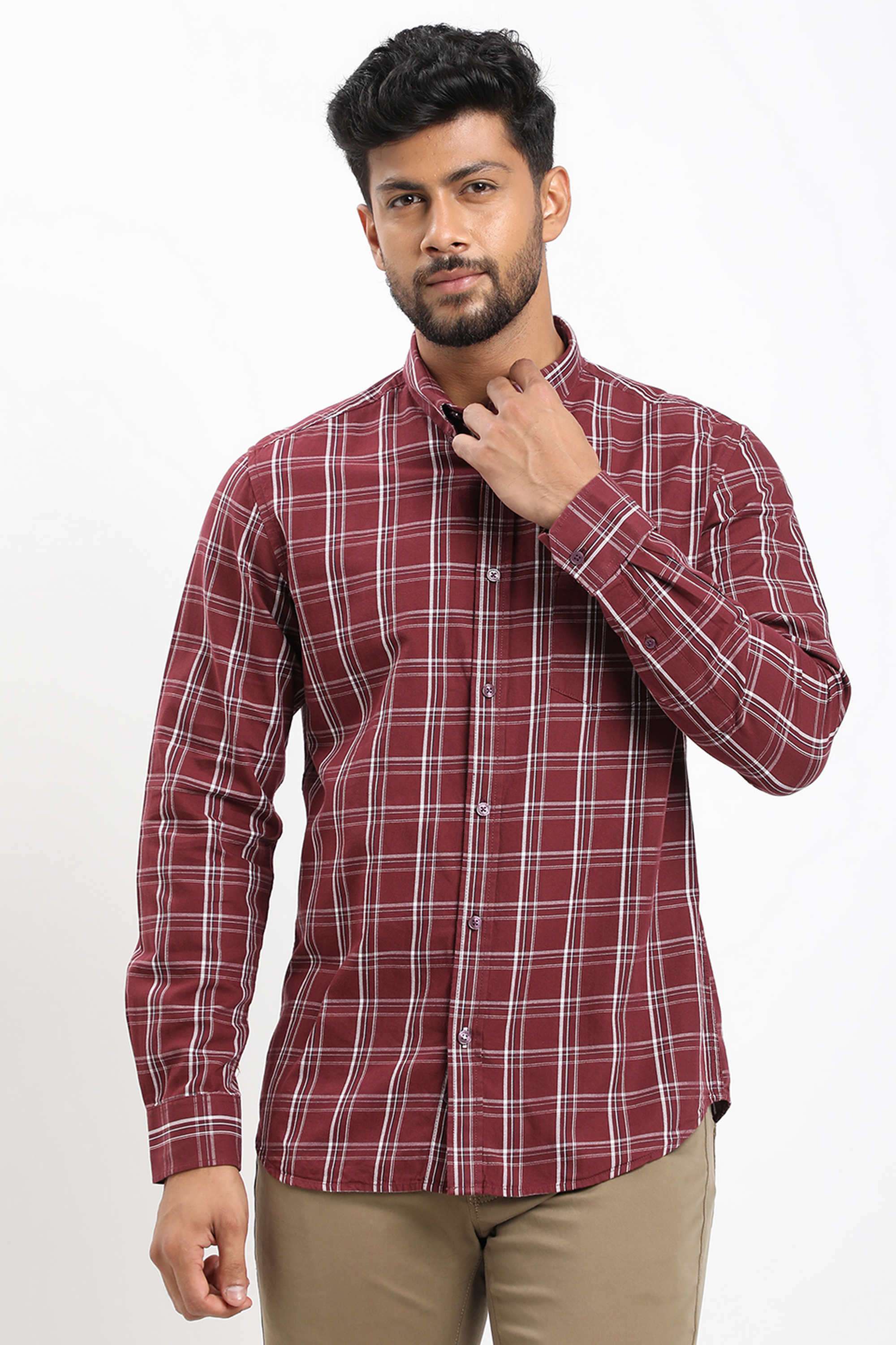Checks-Cotton-Regular-Fit-Men-s-Casual-Shirt