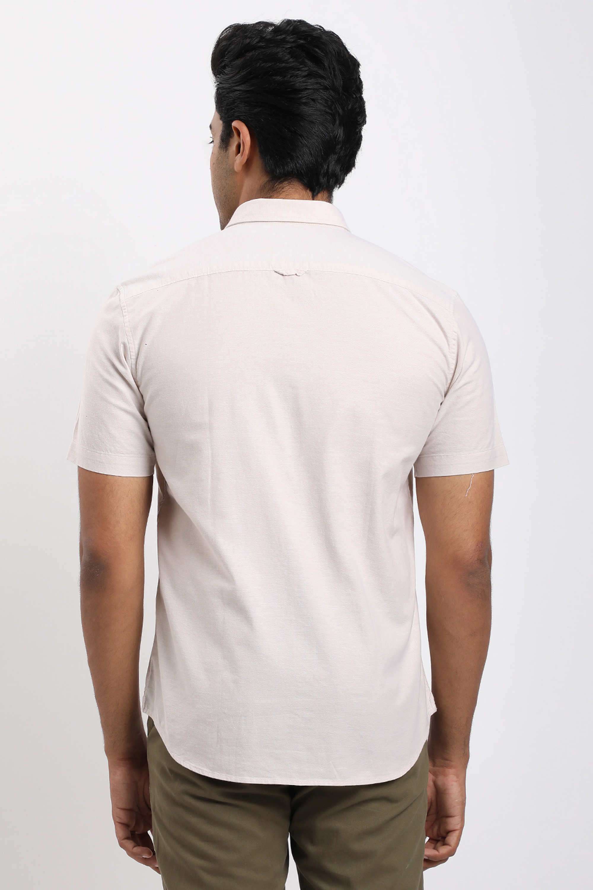 Solid-Cotton-Blend-Regular-Fit-Men-s-Casual-Shirt