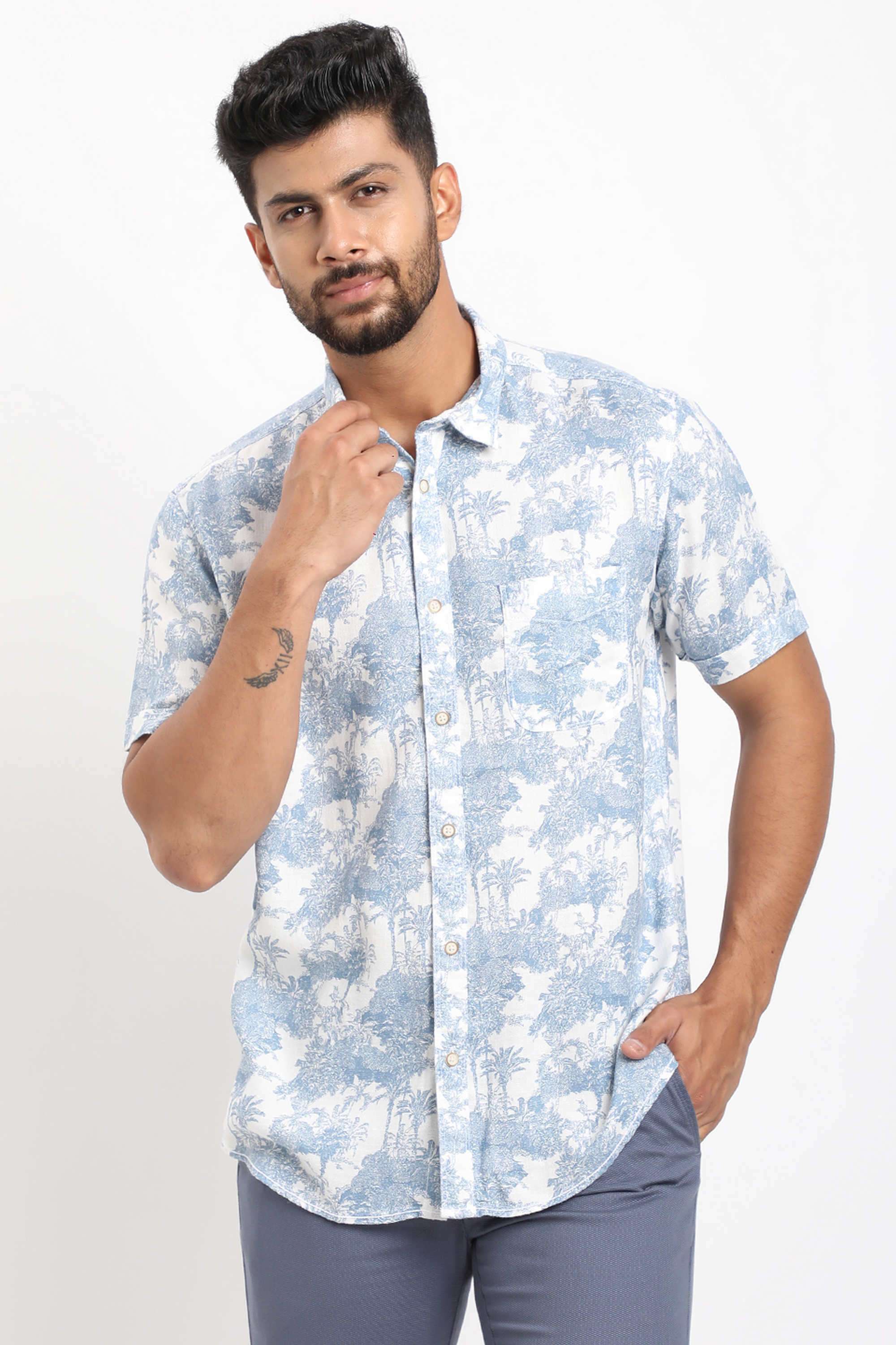 Printed-Natural-Fiber-Regular-Fit-Men-s-Casual-Shirt