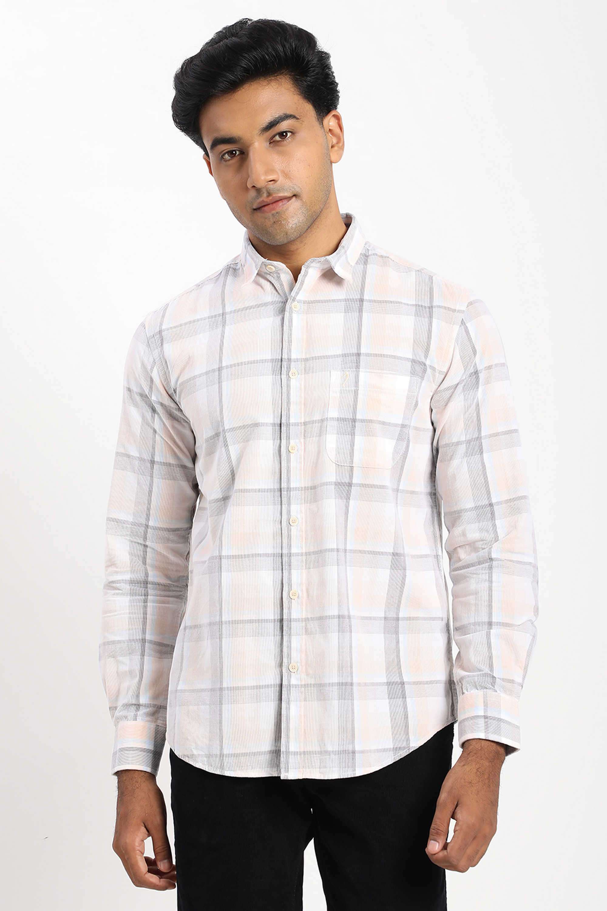 Checks-Cotton-Regular-Fit-Men-s-Casual-Shirt