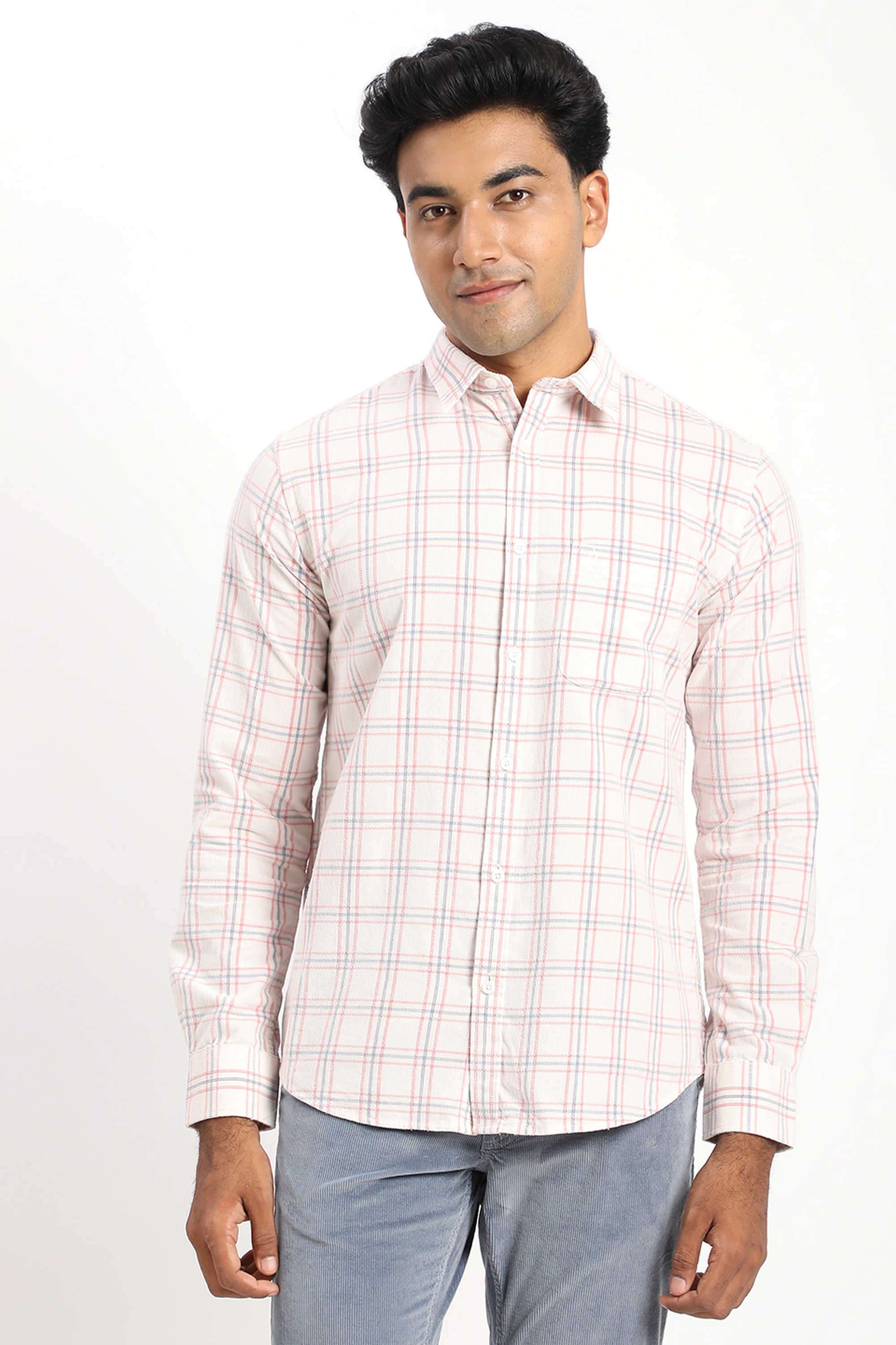 Checks-Cotton-Regular-Fit-Men-s-Casual-Shirt
