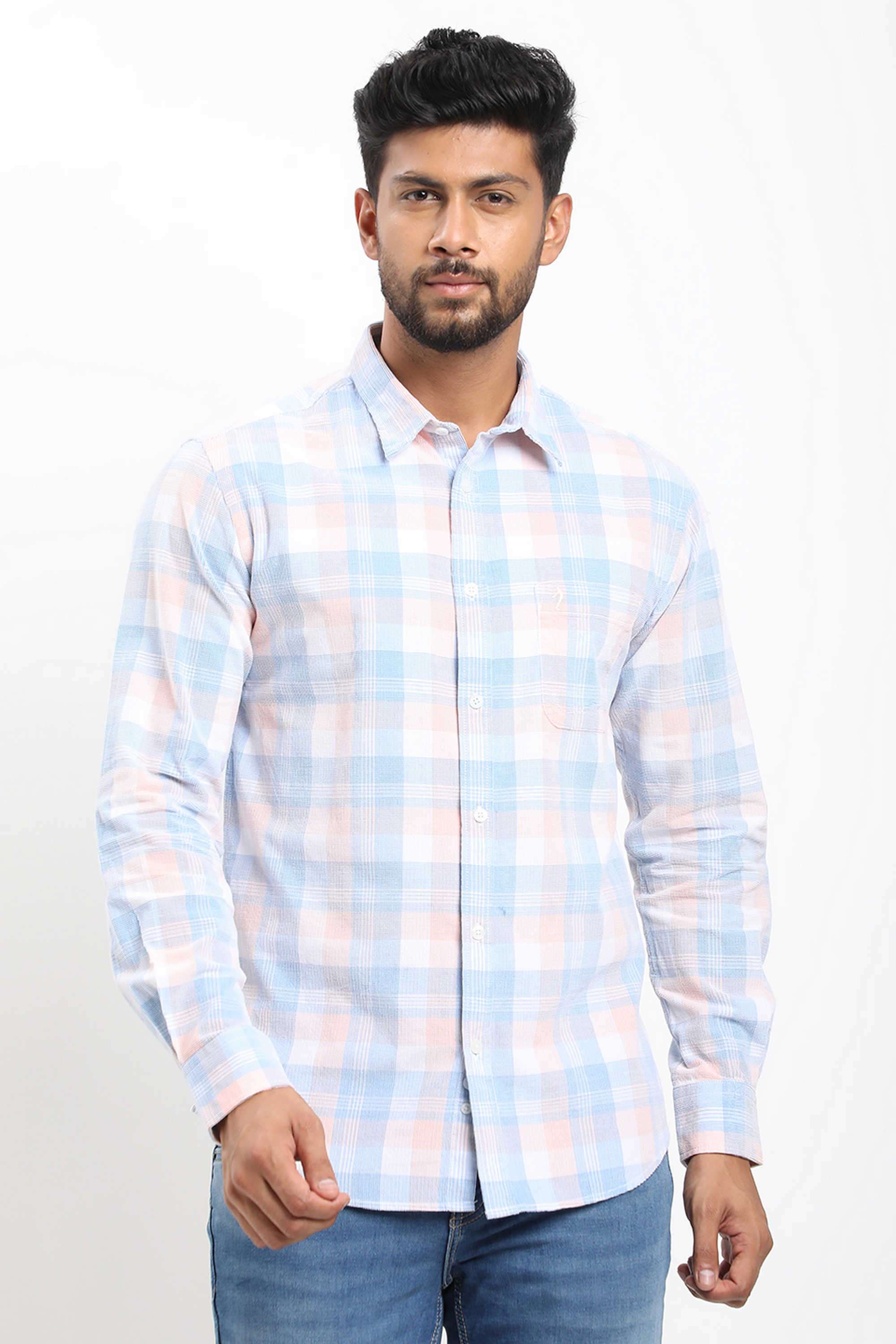 Checks-Cotton-Regular-Fit-Men-s-Casual-Shirt